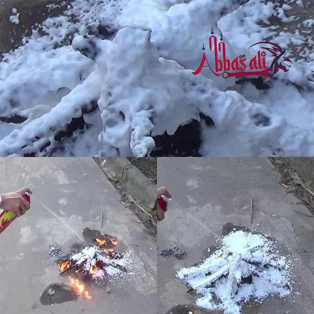 اسپری آتش نشانی 500 میلی لیتری عباسعلی، خاموش کننده آتش خودرو، خاموش کننده 5 در 1 Stay Safe، اسپری آب پایه خاموش کننده، برای خانه، آشپزخانه، ماشین، گاراژ، قایق، حمل آسان