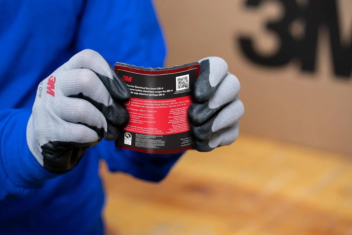 ورق های محافظ جعبه برق 3M™ مدل Fire Barrier EBI-5، ابعاد 9.52 در 9.52 در 0.47 سانتی متر، 40 عدد در هر بسته