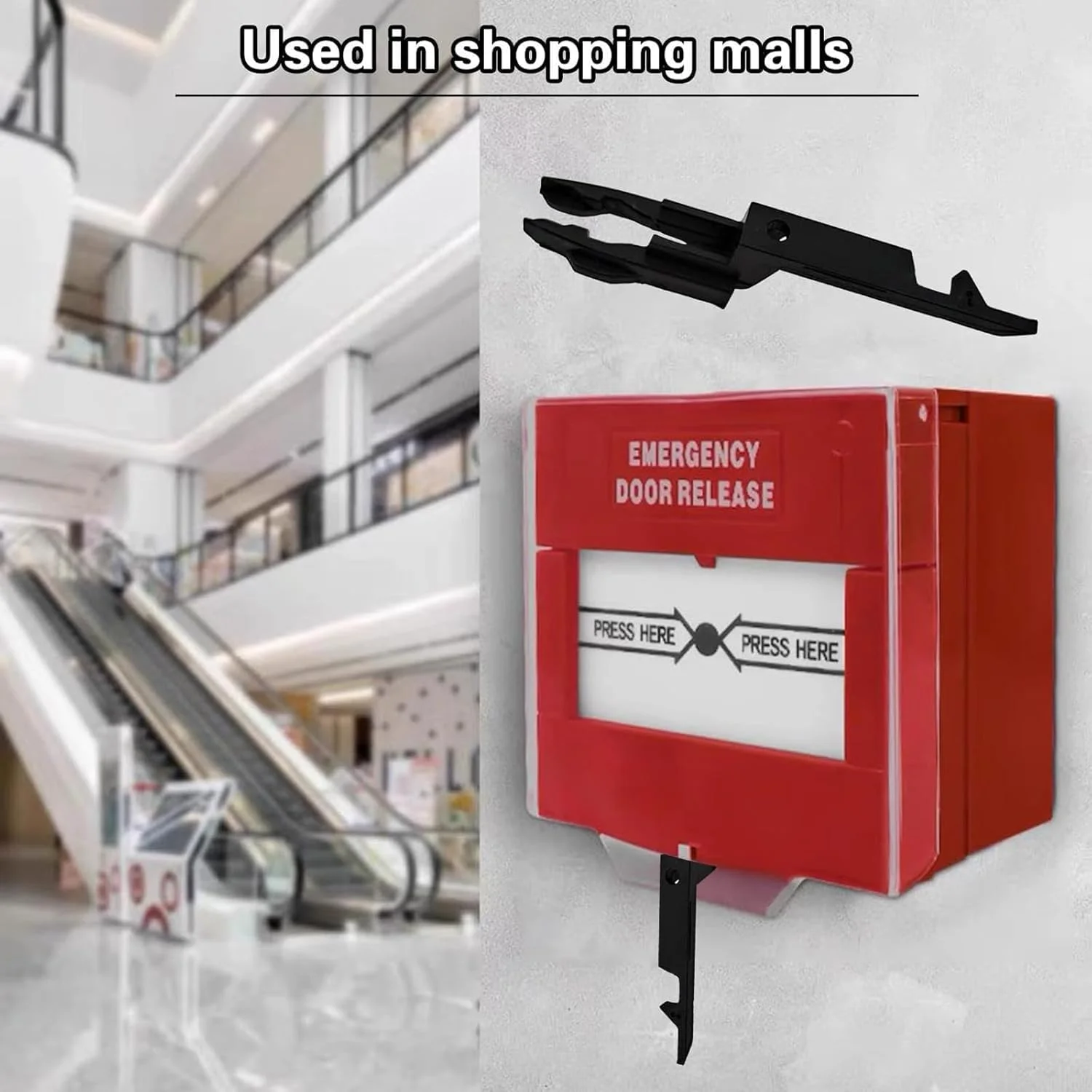 کلید تست دزدگیر آتش نشانی 12 عددی، کلید دزدگیر آتش نشانی، کلید نقطه تماس آتش نشانی ایمنی آتش نشانی برای استفاده با نقاط تماس، کلید آتش نشانی، کلید تست چراغ اضطراری، کلید رهاسازی درب اضطراری (سیاه+سفید)