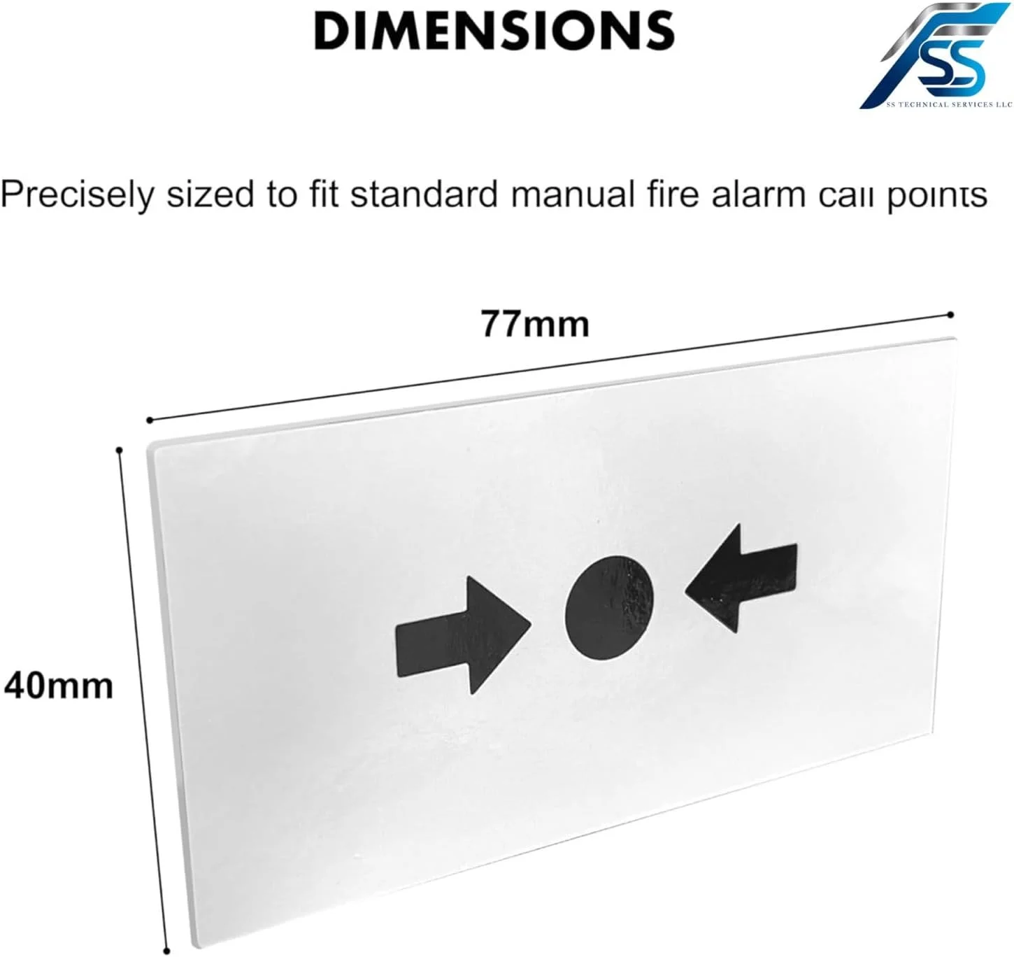 بسته 10 عددی شیشه جایگزین برای نقاط تماس دستی اعلام حریق - مناسب برای اکثر دتکتورهای نقطه تماس اضطراری