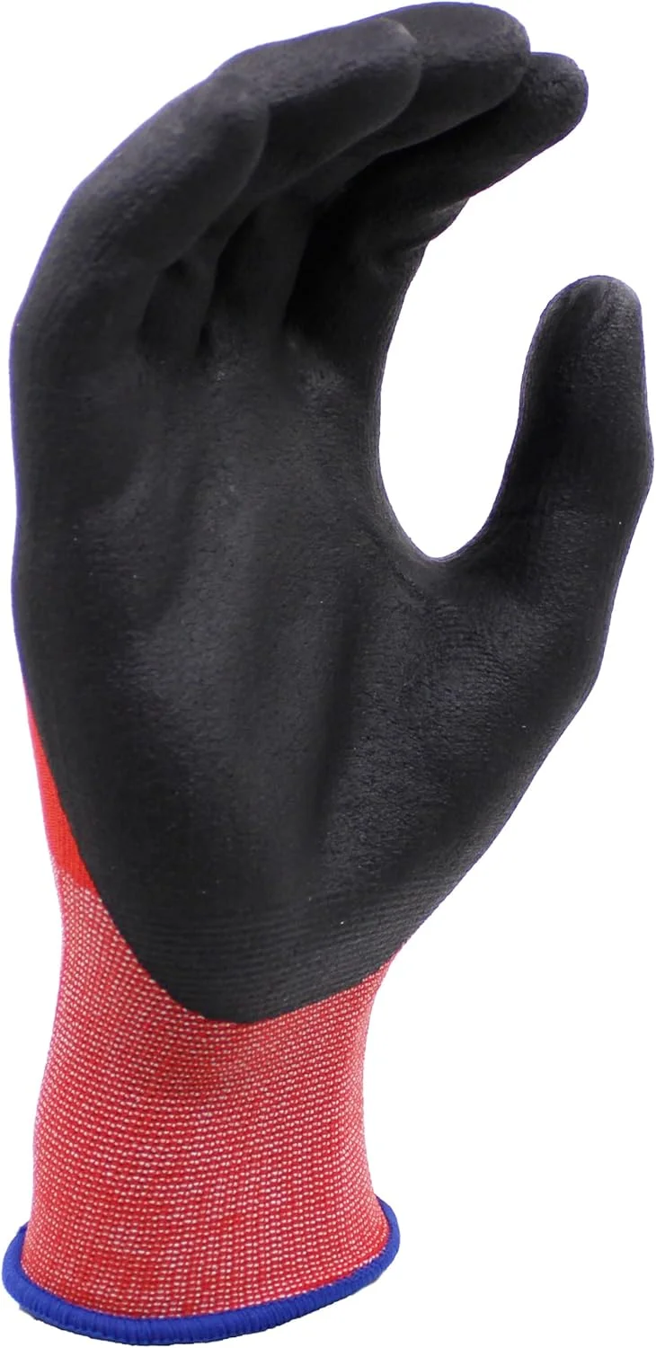 دستکش مونتاژ MCR Safety Contour Olba، سایز 10، 1 جفت، قرمز، دستکش کار، برای خودرو، هوافضا، مونتاژ، صنعت ساختمان، سازندگان، آزمایشگاه، داروسازی