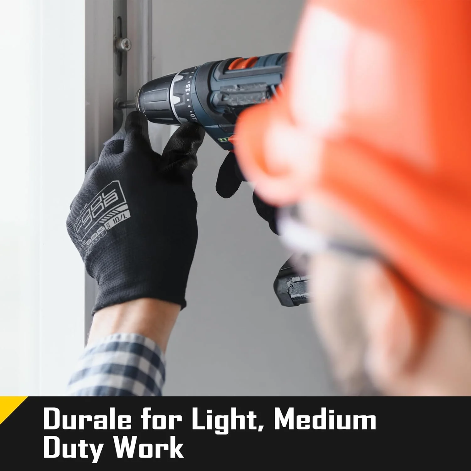 دستکش کار ایمنی با روکش پلی یورتان (PU) کول جاب، 12 جفت دستکش کار با قابلیت چنگ زنی، بسته عمده یک دوجین