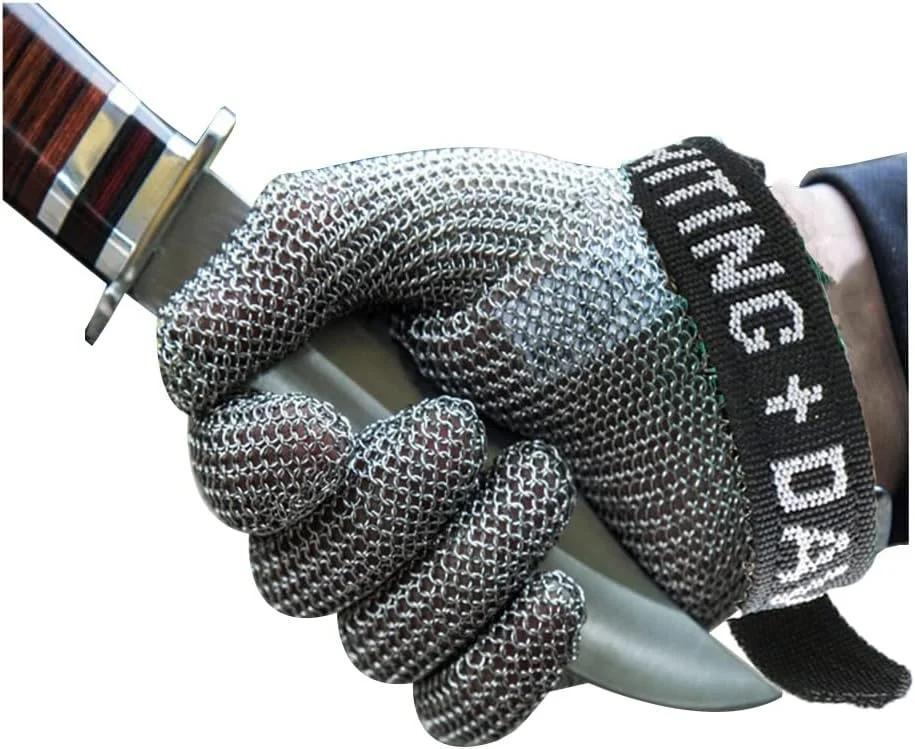 دستکش ضد برش استیل مدل Chainmail سایز S