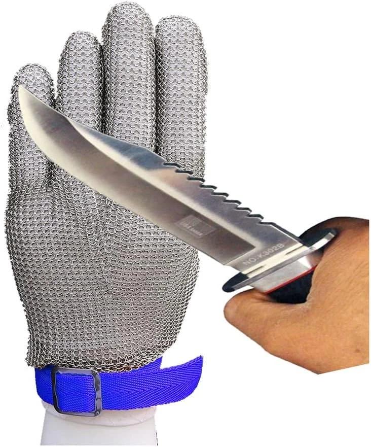 دستکش ایمنی ضد برش مدل Chain Mail سایز XXL