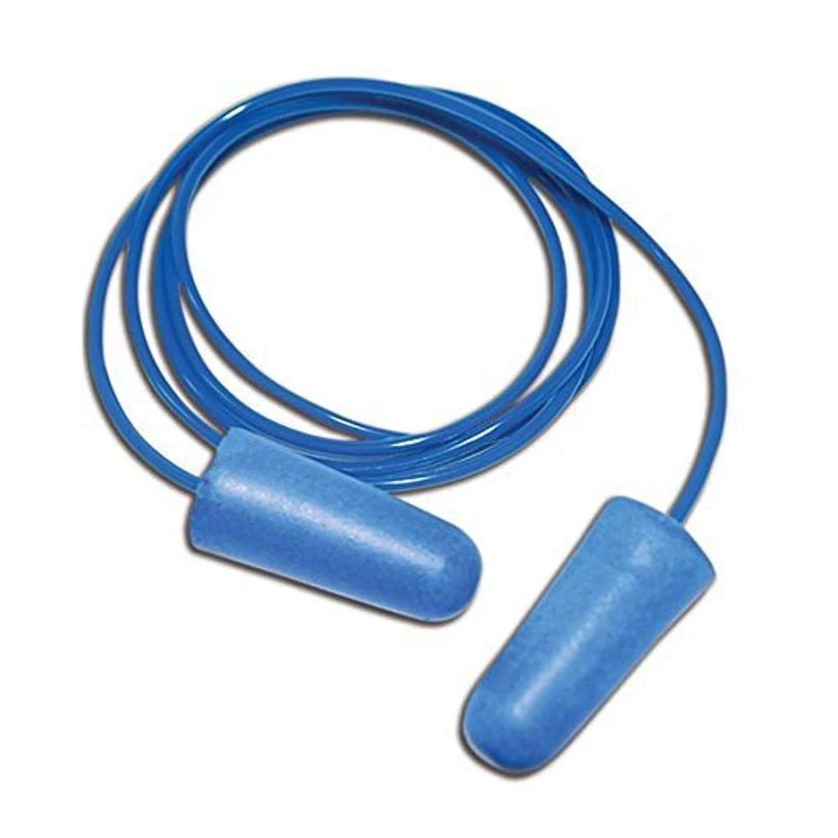 گوشی های ایمنی اسفنجی فلزیاب یکبار مصرف سیم دار Magid Glove & Safety IHP532C E2، OSFA، آبی، سایز Free (بسته 200 عددی)