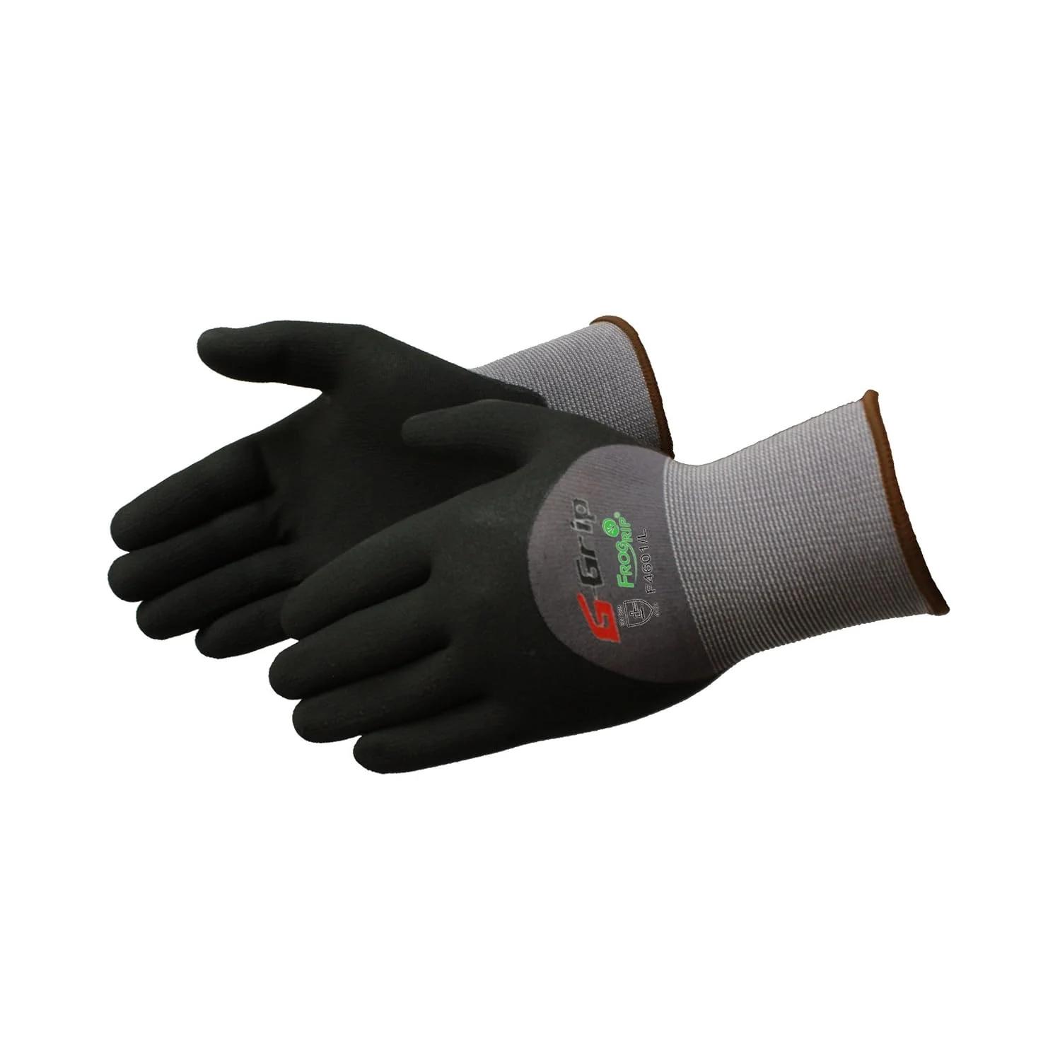 دستکش ایمنی Liberty Glove & Safety مدل AMZF4601/2XL G-Grip، روکش نیتریل میکرو فوم 3/4، سایز XX-بزرگ، خاکستری/مشکی (جفت 2 عددی)