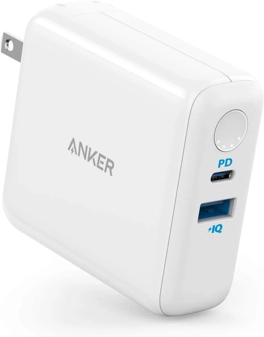 Anker PowerCore Fusion 5k PD 2 in 1 Charger Portable Power Bank and Wall Charger, A1624H22