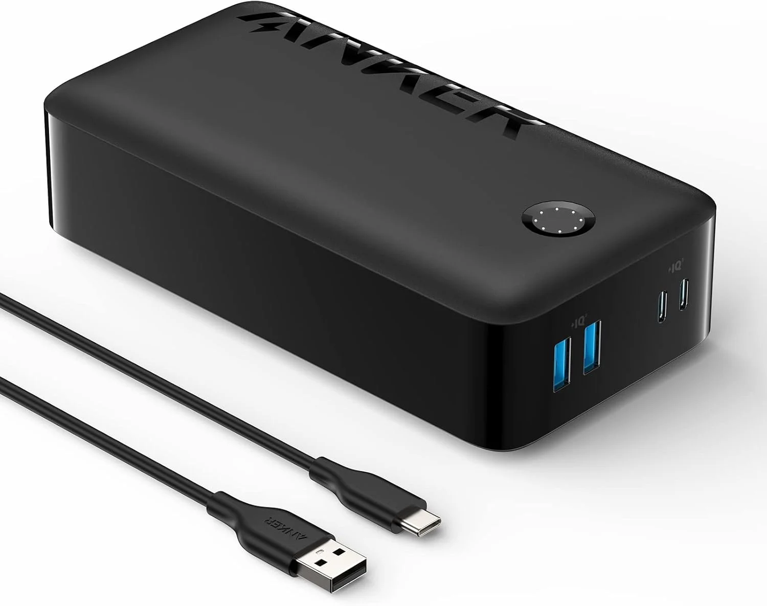 پاور بانک انکر، شارژر قابل حمل 347 (PowerCore 40K)، بسته باتری 40000 میلی آمپر ساعتی با شارژ سریع USB-C، برای آیفون 13 / پرو/پرو مکس/مینی، سامسونگ گلکسی، آیپد، ایرپادز و موارد دیگر
