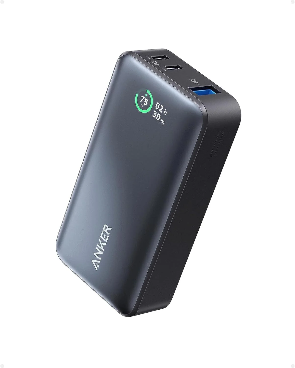 پاور بانک انکر، پاور بانک 533 (PowerCore 30W)، شارژر قابل حمل Power IQ 3.0 با حداکثر خروجی PD 30W، بسته باتری 10000 میلی آمپر ساعتی برای سری آیفون 16/15/14، دل، مایکروسافت سرفیس، آیپد پرو و ​​غیره