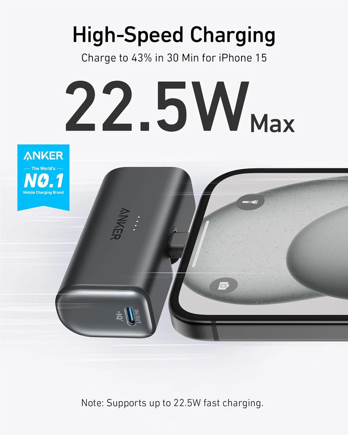 پاور بانک نانو انکر، شارژر قابل حمل کوچک با کانکتور USB-C تاشو داخلی، بسته باتری 5000 میلی آمپر ساعت 22.5 وات، برای سری آیفون 16/15، سامسونگ، هواوی، آیپد، ایرپادز، شیائومی، ویوو، اوپو و غیره پاور بانک نانو انکر، شارژر قابل حمل کوچک با کانکتور USB-C تاشو داخلی، بسته باتری 5000 میلی آمپر ساعت 22.5 وات، برای سری آیفون 16/15، سامسونگ، هواوی، آیپد، ایرپادز، شیائومی، ویوو، اوپو و غیره