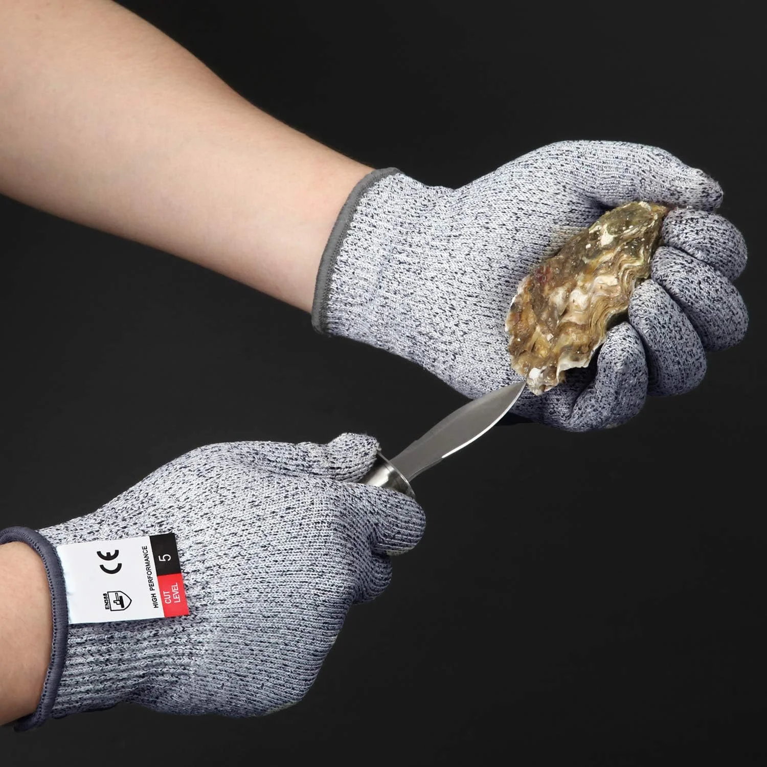 دستکش های ضد برش Apaffa با عملکرد بالا و سطح 5 محافظت برای آشپزخانه، دستکش های ایمنی بادوام و ضد برش ممتاز برای برش با ماندولین، برش گوشت، کنده کاری چوب، 1 جفت