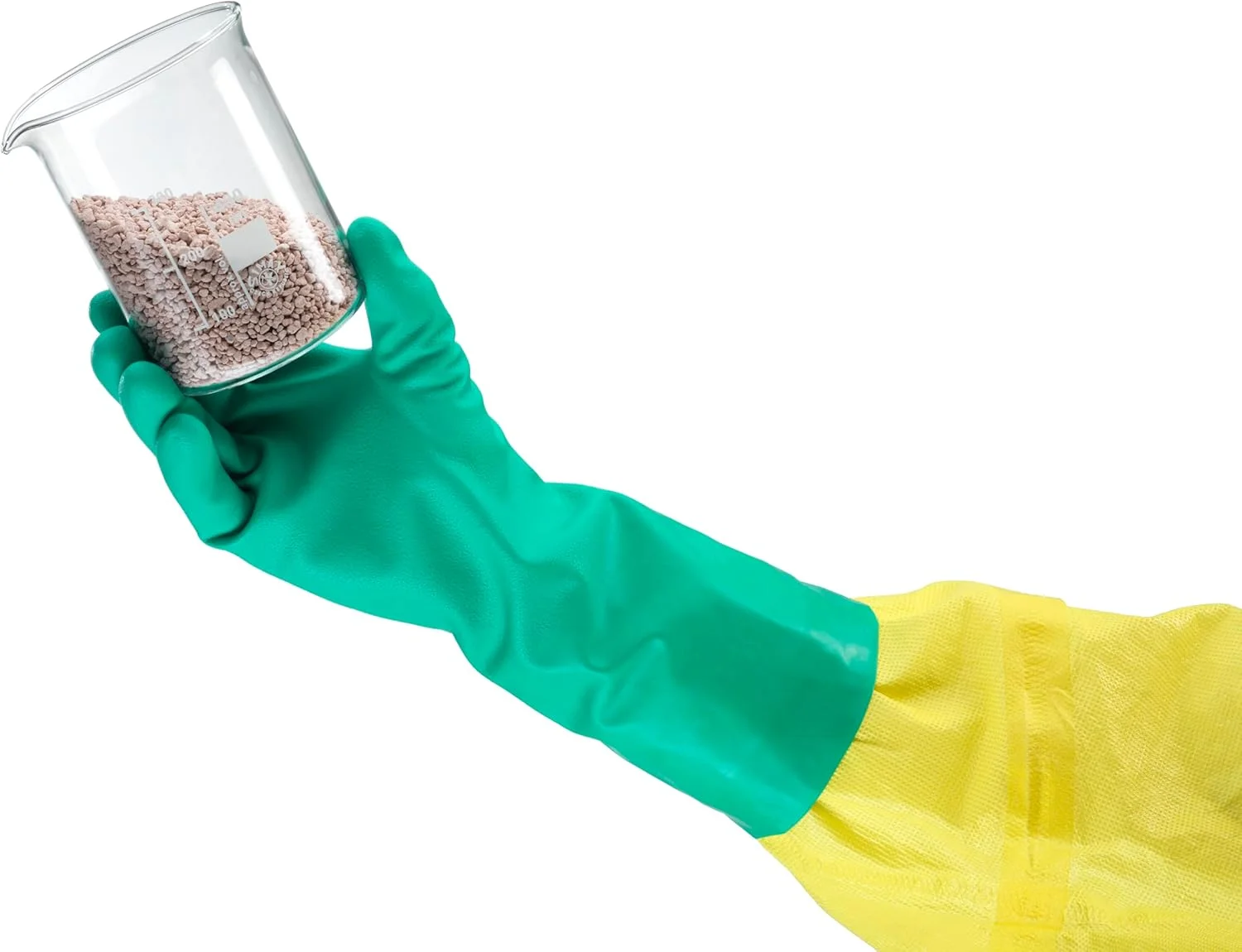 دستکش های نیتریل مقاوم در برابر مواد شیمیایی Ansell AlphaTec، محافظت در برابر مایعات و پاشش، مناسب برای کار با مواد غذایی، دستکش کار بدون سیلیکون و لاتکس، ضد آب، قابل استفاده مجدد