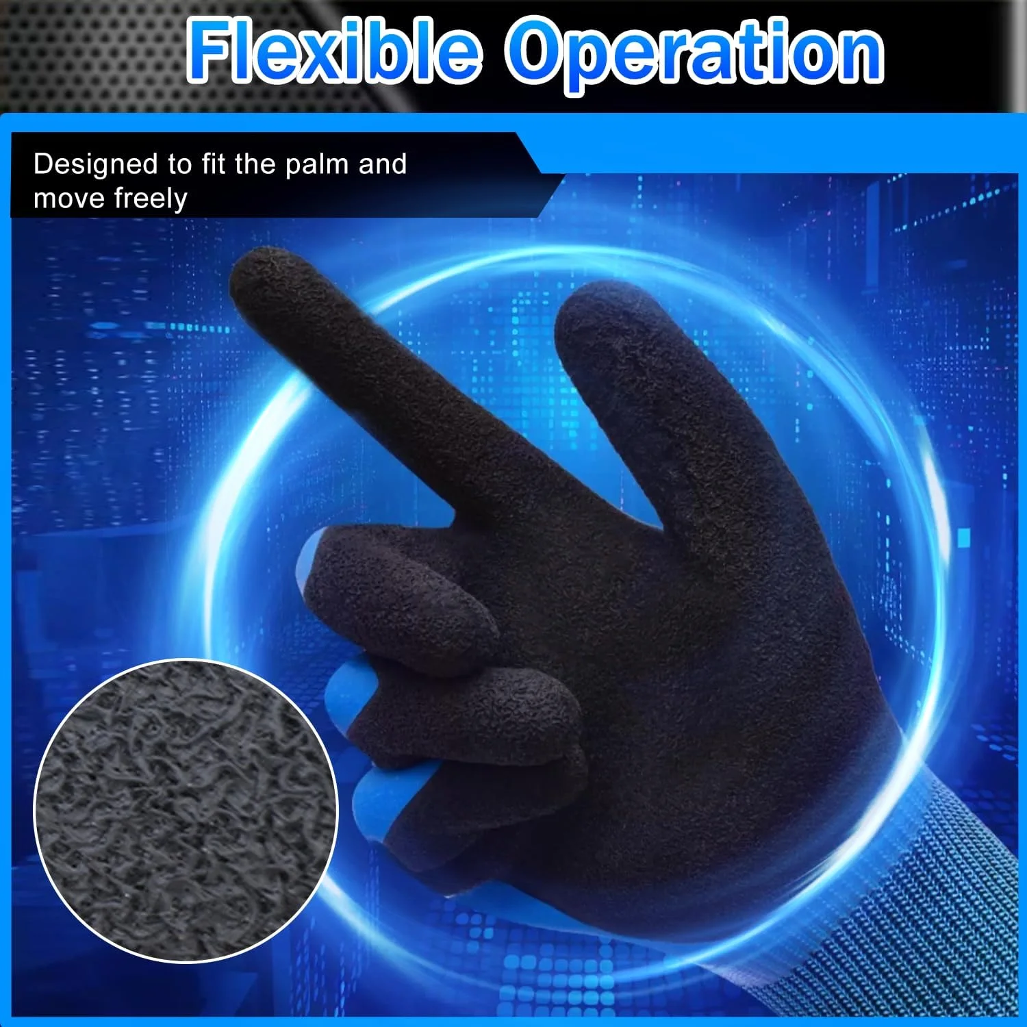 دستکش های عایق الکتریکی ایمنی TecoKart® - دستکش های لاستیکی عایق ضد شوک الکتریکی 1000 ولت، دستکش های لاستیکی عایق برای کار برق، ایده آل برای پردازش فلزات و کار الکترونیک