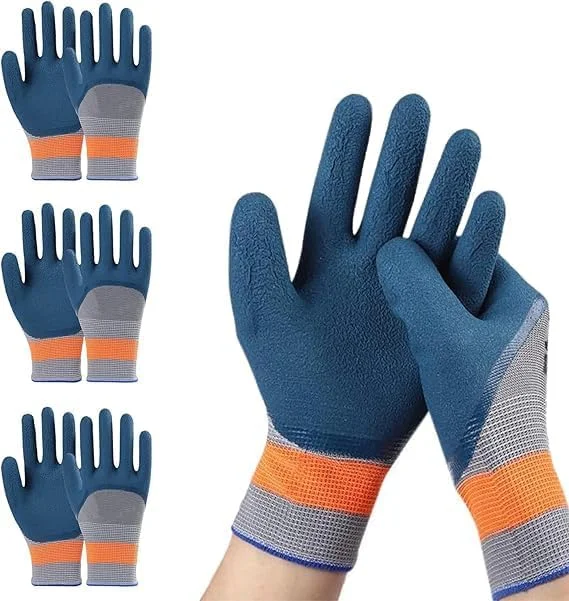 4 جفت دستکش باغبانی، دستکش کار ایمنی برای بنا، باغبان، مکانیک، ساخت و ساز، انبار، وجین علف های هرز، محوطه سازی، دستکش کار بیرونی برای حیاط چمن، برای زنان و مردان