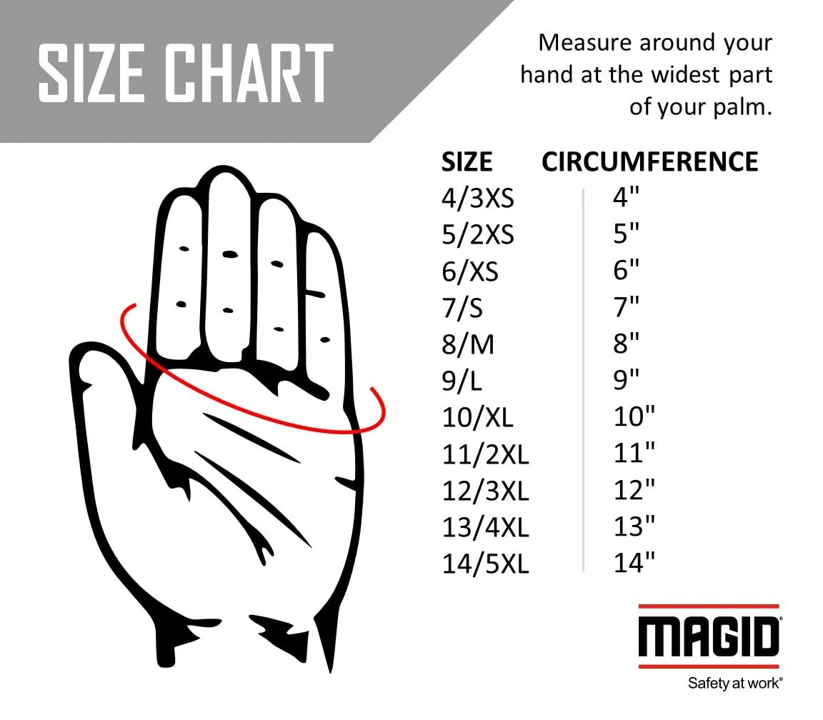 دستکش عایق برق لاستیکی صاف کلاس 0 مگید گلاو اند سیفتی منطبق با ASTM D120-09 با لبه مستقیم سایز: 11 | طول 11 اینچ M011B11 1