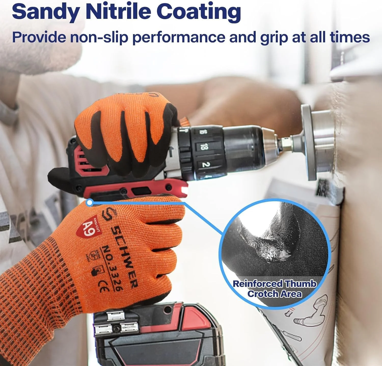 دستکش های مقاوم در برابر برش سطح 9، دارای قابلیت لمسی