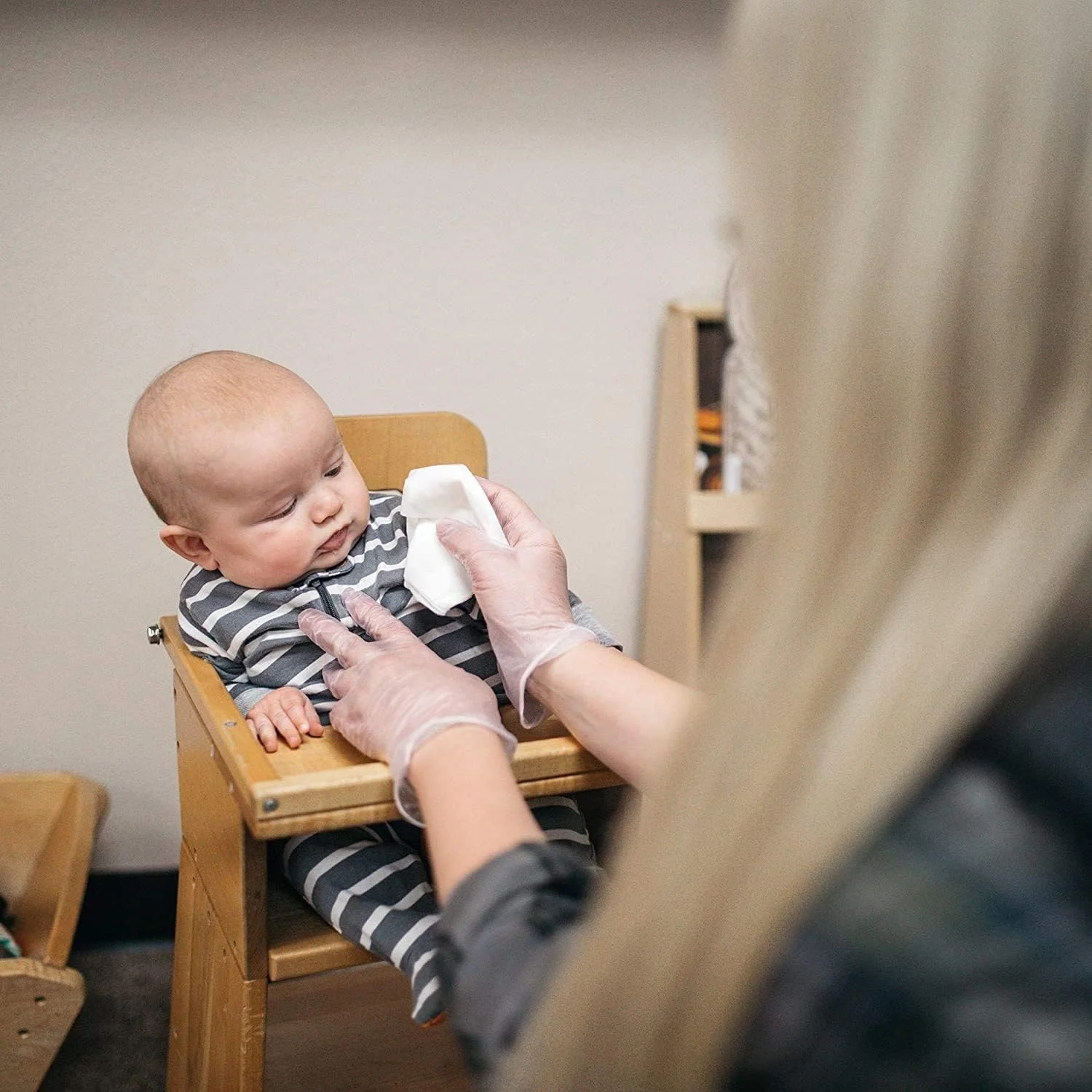 دستکش های وینیل فالکون - شفاف و بدون پودر (M)