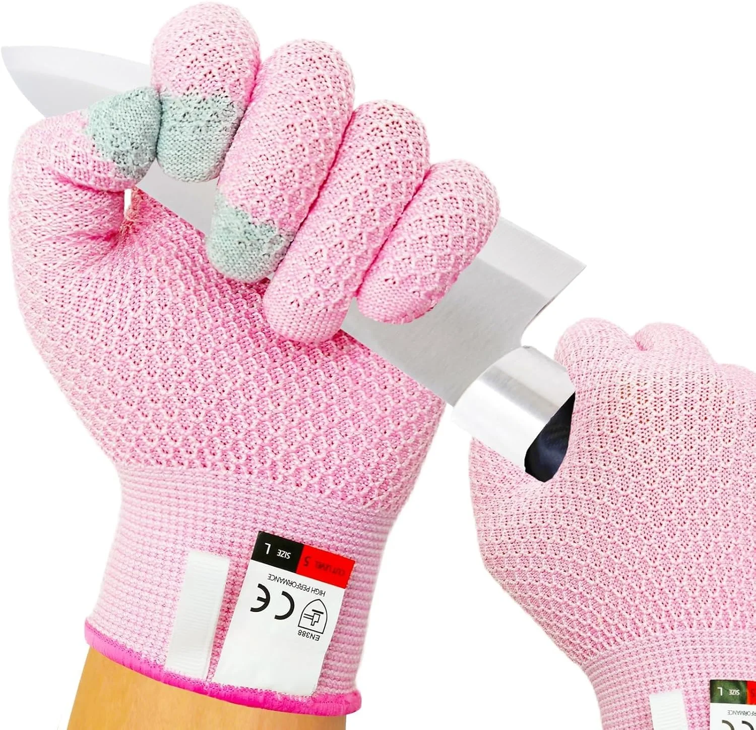 2 جفت دستکش ضد برش Fullshield، دستکش کار ایمنی ضد برش سنگین برای ساخت و ساز، نجاری، مکانیک، استفاده صنعتی