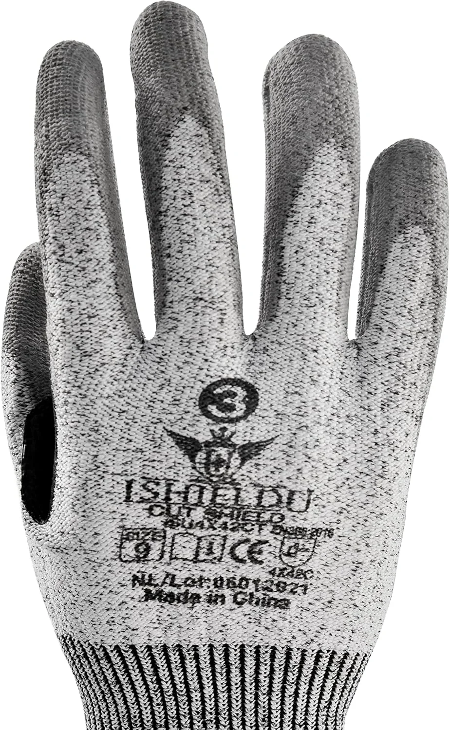 6 جفت دستکش کار ایمنی CUTSHIELD محافظ سطح برش 3، پوشش پلی یورتان مقاوم در برابر برش و مکانیکی دارای گواهینامه: EN388: 42X42C 6 جفت دستکش کار ایمنی CUTSHIELD محافظ سطح برش 3، پوشش پلی یورتان مقاوم در برابر برش و مکانیکی دارای گواهینامه: EN388: 42X42C