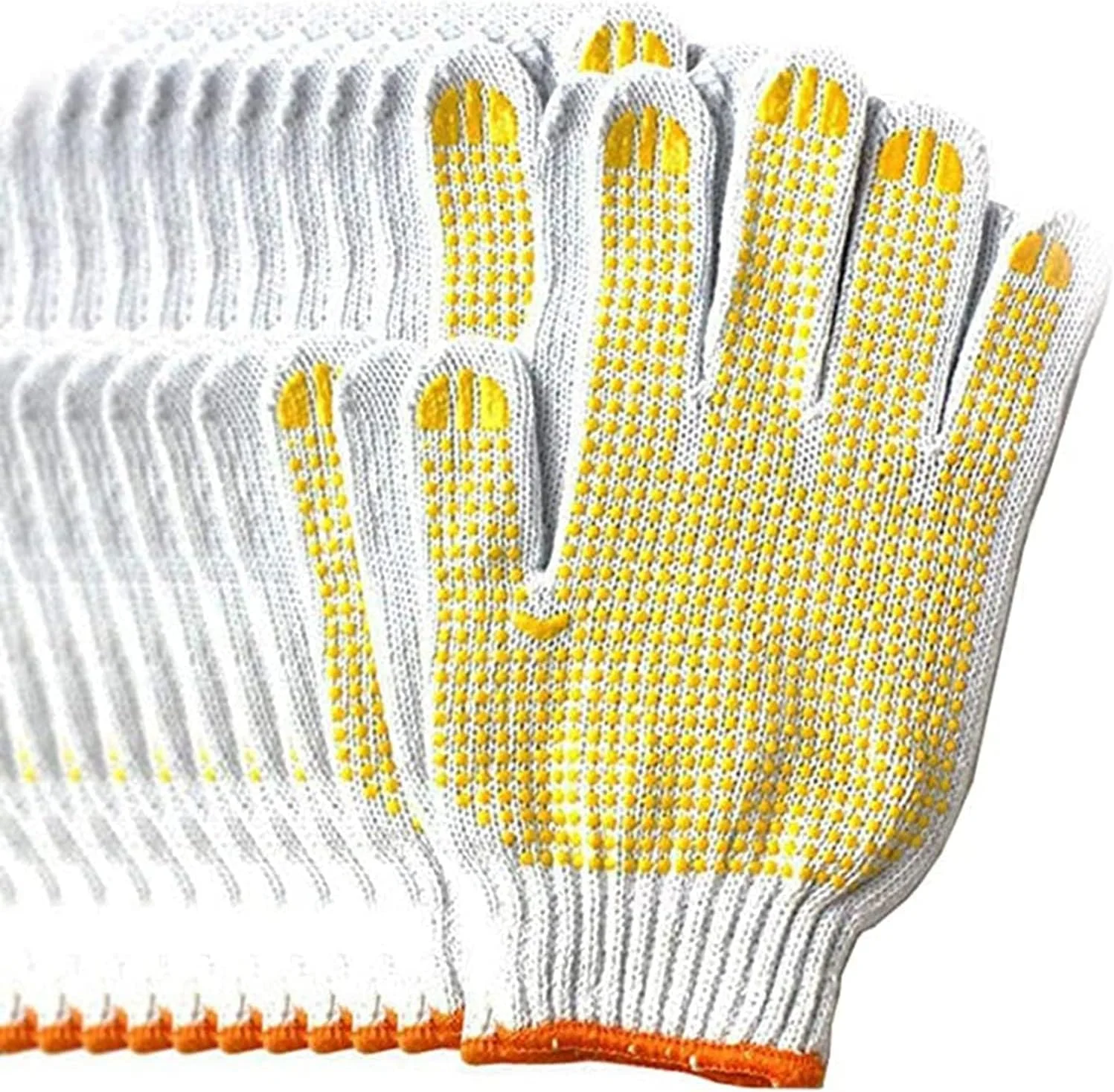 دستکش باغبانی کشسان KASTWAVE، بسته 6 عددی، دستکش کار محافظ پوست دوم، مناسب برای مونتاژ دقیق، ساخت و ساز، خنک نگه داشتن دست ها (زرد)