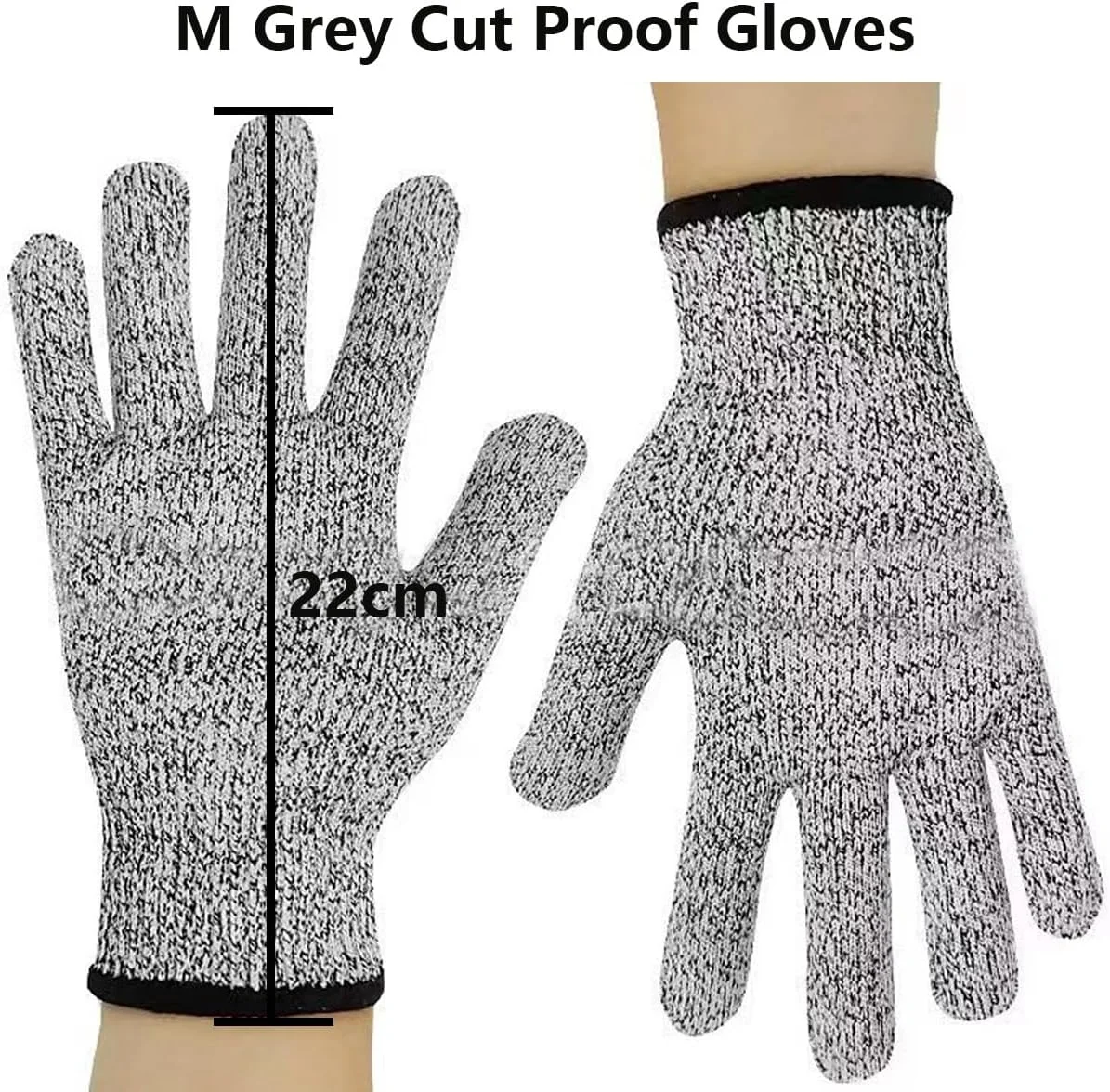 دستکش های ضد برش MITCMOLARD - دستکش های ایمنی - دستکش های ضد سایش، دستکش های با عملکرد بالا با محافظت سطح 5 برای فیله ماهی، پردازش، برش با ماندولین، برش گوشت و کنده کاری چوب