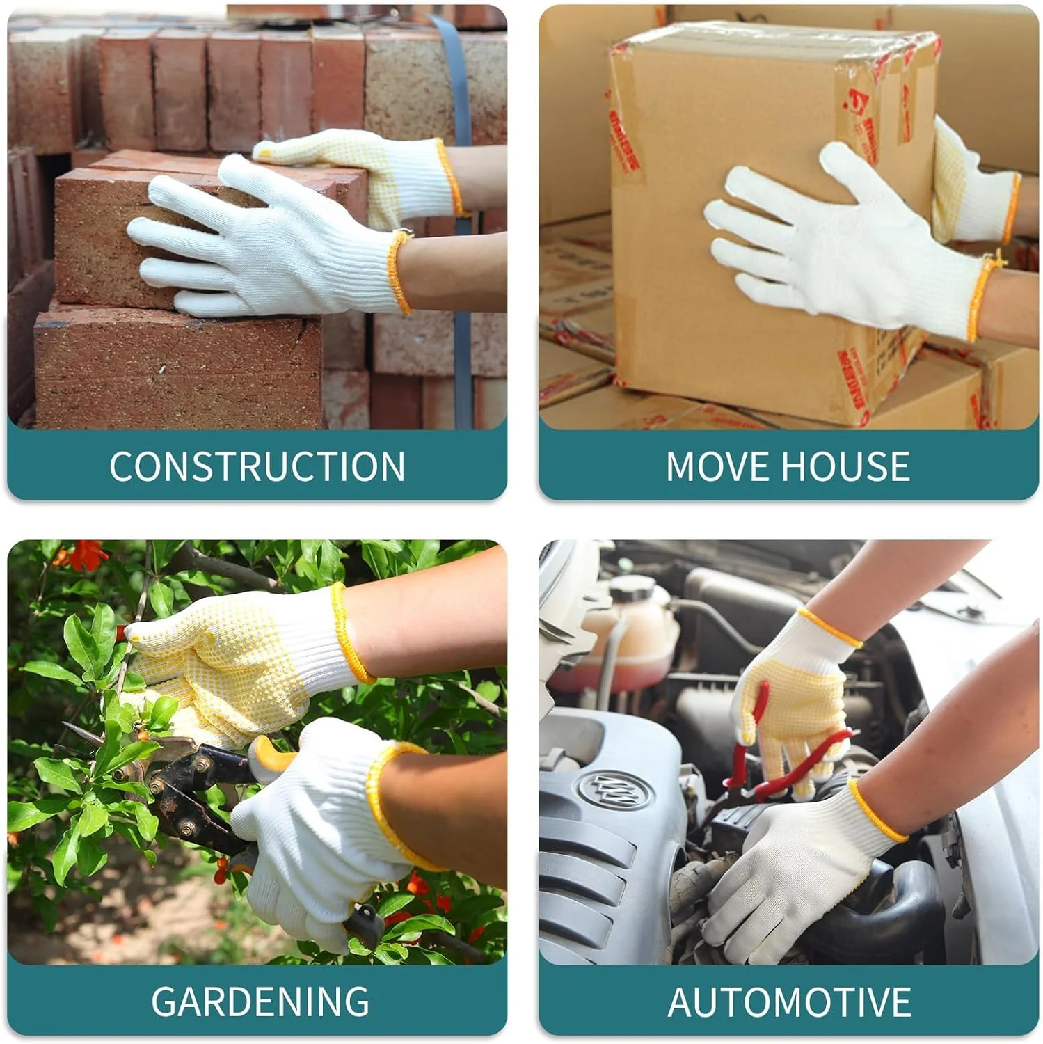 دستکش باغبانی کشسان KASTWAVE، بسته 6 عددی، دستکش کار محافظ پوست دوم، مناسب برای مونتاژ دقیق، ساخت و ساز، خنک نگه داشتن دست ها (زرد) دستکش باغبانی کشسان KASTWAVE، بسته 6 عددی، دستکش کار محافظ پوست دوم، مناسب برای مونتاژ دقیق، ساخت و ساز، خنک نگه داشتن دست ها (زرد)