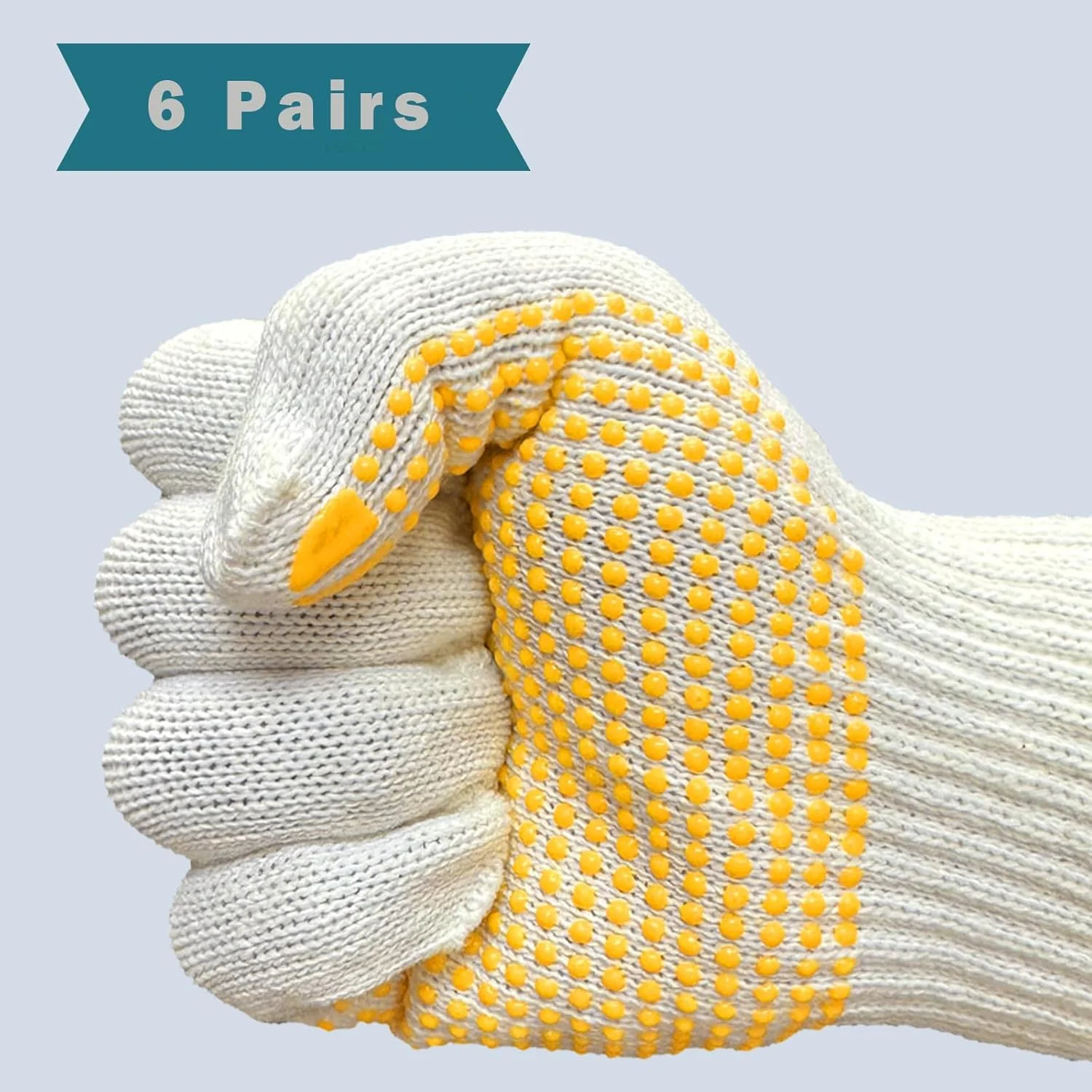 دستکش باغبانی کشسان KASTWAVE، بسته 6 عددی، دستکش کار محافظ پوست دوم، مناسب برای مونتاژ دقیق، ساخت و ساز، خنک نگه داشتن دست ها (زرد) دستکش باغبانی کشسان KASTWAVE، بسته 6 عددی، دستکش کار محافظ پوست دوم، مناسب برای مونتاژ دقیق، ساخت و ساز، خنک نگه داشتن دست ها (زرد)