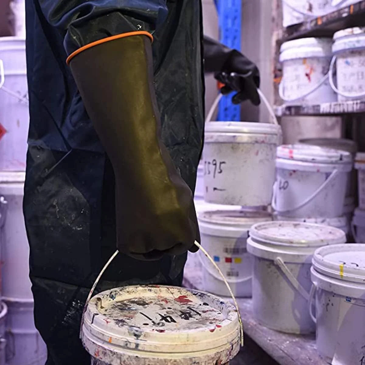 دستکش های شیمیایی لاتکس Nobgum، دستکش های لاستیکی مقاوم، تجهیزات حفاظت فردی، ایمنی صنعتی، کار، دستکش های محافظ ساق بلند، دستکش های سنگین 22 اینچی مشکی، مقاوم در برابر اسیدهای قوی، قلیاها و روغن دستکش های شیمیایی لاتکس Nobgum، دستکش های لاستیکی مقاوم، تجهیزات حفاظت فردی، ایمنی صنعتی، کار، دستکش های محافظ ساق بلند، دستکش های سنگین 22 اینچی مشکی، مقاوم در برابر اسیدهای قوی، قلیاها و روغن