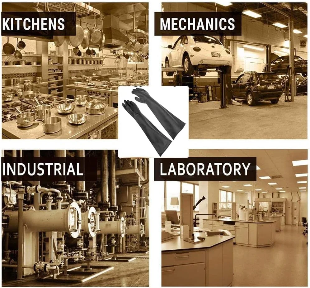 دستکش های شیمیایی لاتکس Nobgum، دستکش های لاستیکی مقاوم، تجهیزات حفاظت فردی، ایمنی صنعتی، کار، دستکش های محافظ ساق بلند، دستکش های سنگین 22 اینچی مشکی، مقاوم در برابر اسیدهای قوی، قلیاها و روغن دستکش های شیمیایی لاتکس Nobgum، دستکش های لاستیکی مقاوم، تجهیزات حفاظت فردی، ایمنی صنعتی، کار، دستکش های محافظ ساق بلند، دستکش های سنگین 22 اینچی مشکی، مقاوم در برابر اسیدهای قوی، قلیاها و روغن