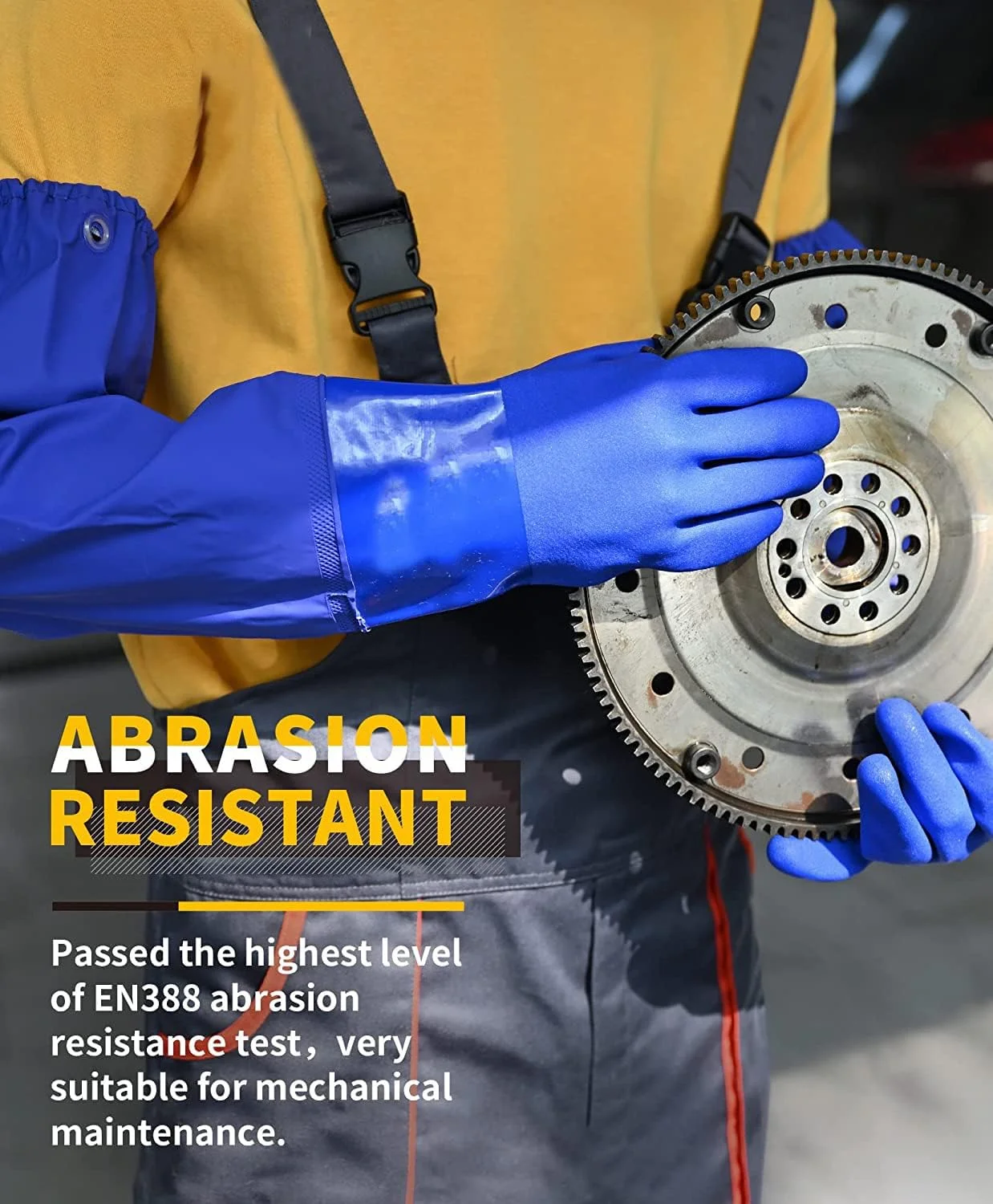 دستکش لاستیکی ضد آب، دستکش های عایق شده با روکش PVC مقاوم در برابر مواد شیمیایی تا شانه، دستکش کار ایمنی سنگین قابل استفاده مجدد، محافظت در برابر اسید، قلیایی و روغن، برای صنعت، ماهیگیری، آکواریوم، 26 اینچ دستکش لاستیکی ضد آب، دستکش های عایق شده با روکش PVC مقاوم در برابر مواد شیمیایی تا شانه، دستکش کار ایمنی سنگین قابل استفاده مجدد، محافظت در برابر اسید، قلیایی و روغن، برای صنعت، ماهیگیری، آکواریوم، 26 اینچ