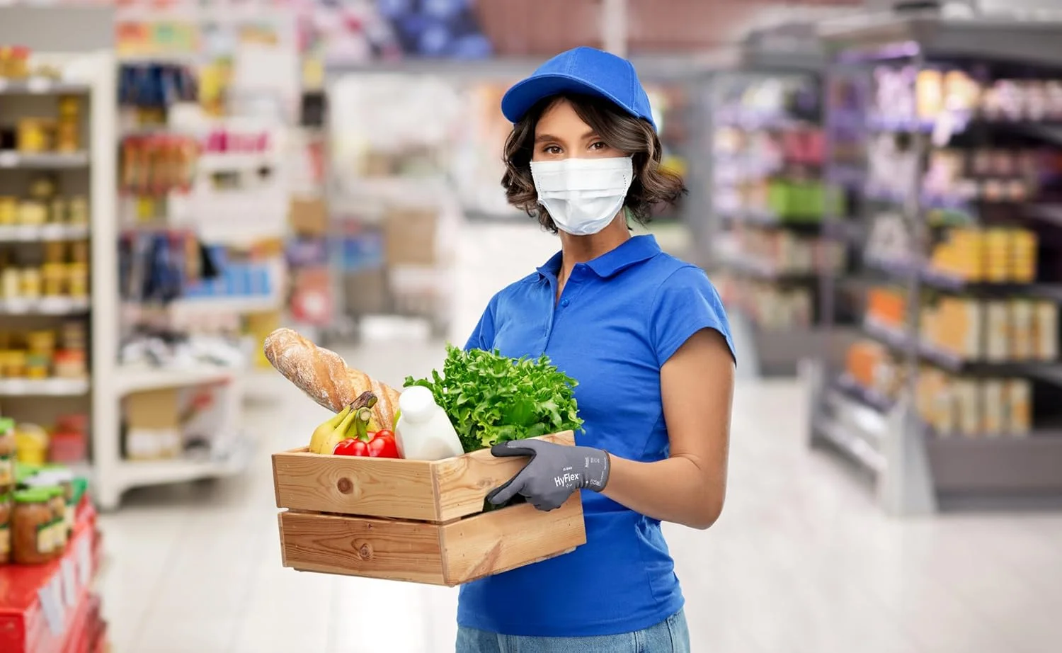 دستکش کار حرفه ای Ansell HyFlex 11-840، پوشش نیتریل مقاوم در برابر سایش با چسبندگی محکم، دستکش های محافظ چند منظوره، ایمنی مکانیکی و صنعتی، مشکی، سایز M (5 جفت)