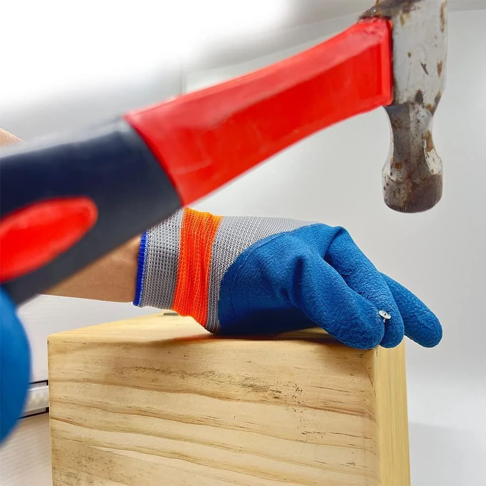 دستکش باغبانی MAKINGTEC، 3 جفت دستکش کار ایمنی با روکش نیتریل و چسبندگی قوی سایز بزرگ برای بناها/باغبانان/مکانیک ها/ساخت و ساز/انبارداری برای زنان و مردان