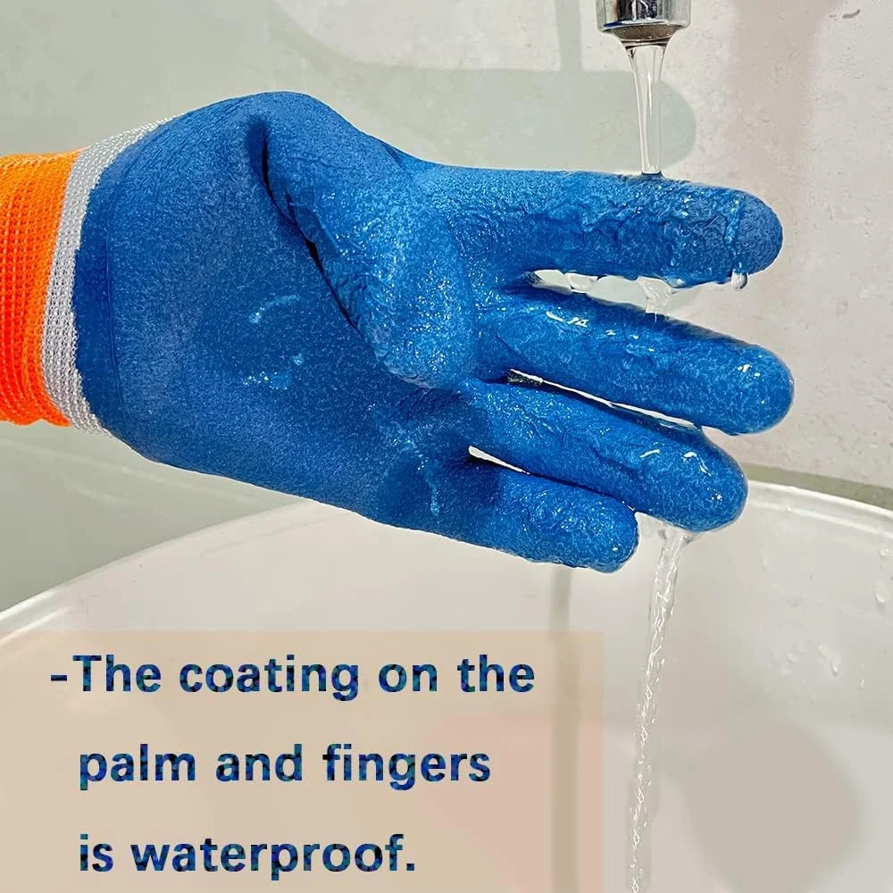 دستکش باغبانی MAKINGTEC، 3 جفت دستکش کار ایمنی با روکش نیتریل و چسبندگی قوی سایز بزرگ برای بناها/باغبانان/مکانیک ها/ساخت و ساز/انبارداری برای زنان و مردان