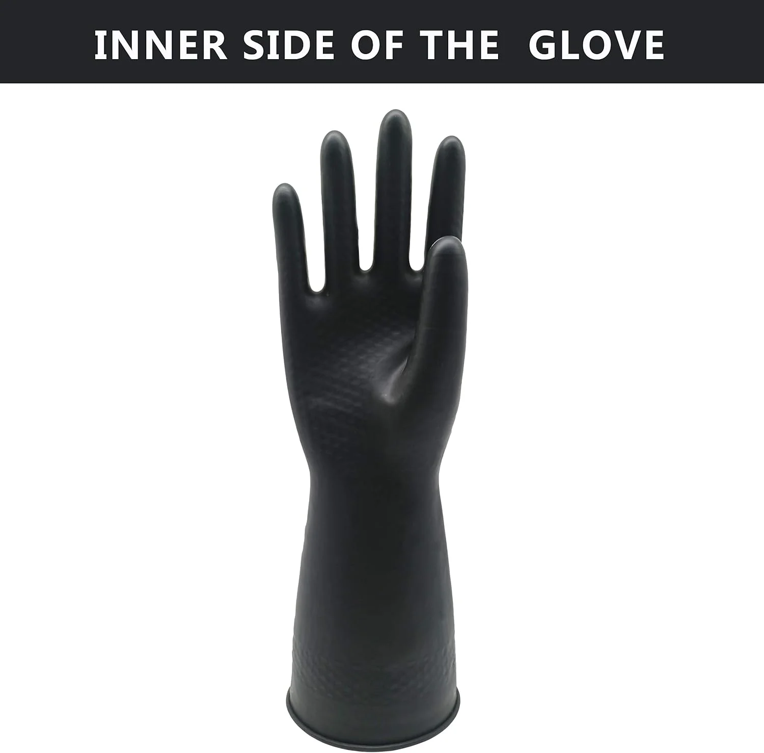 دستکش های مقاوم در برابر مواد شیمیایی UXglove، دستکش های کار سنگین صنعتی، مشکی دستکش های مقاوم در برابر مواد شیمیایی UXglove، دستکش های کار سنگین صنعتی، مشکی