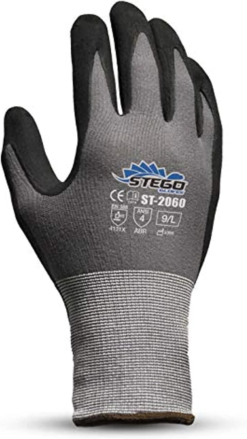 دستکش ایمنی مکانیکی و چند منظوره Stego Gloves مدل St-2060 (سایز: 8/M) (متوسط) با محافظت سطح 4 در برابر سایش