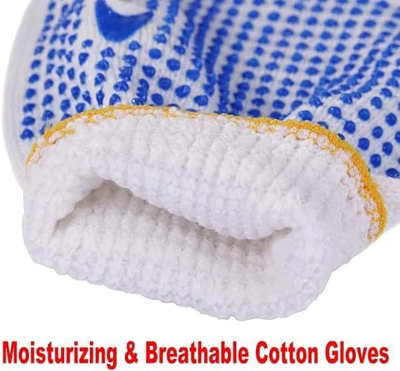 دستکش کار ایمنی Lonimia، 12 جفت، دستکش های ضد لغزش نقطه دار، دستکش کار برای مردان یا زنان برای ساخت و ساز کارخانه باغبانی کارهای خانه انبار ساخت و ساز