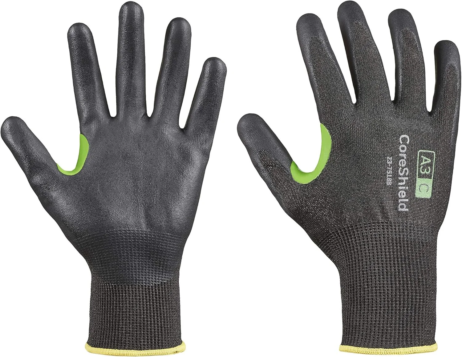 دستکش ایمنی Honeywell CoreShield، لایه داخلی مشکی HPPE/بازالت گیج 18، پوشش مشکی نیتریل میکرو فوم A3/C