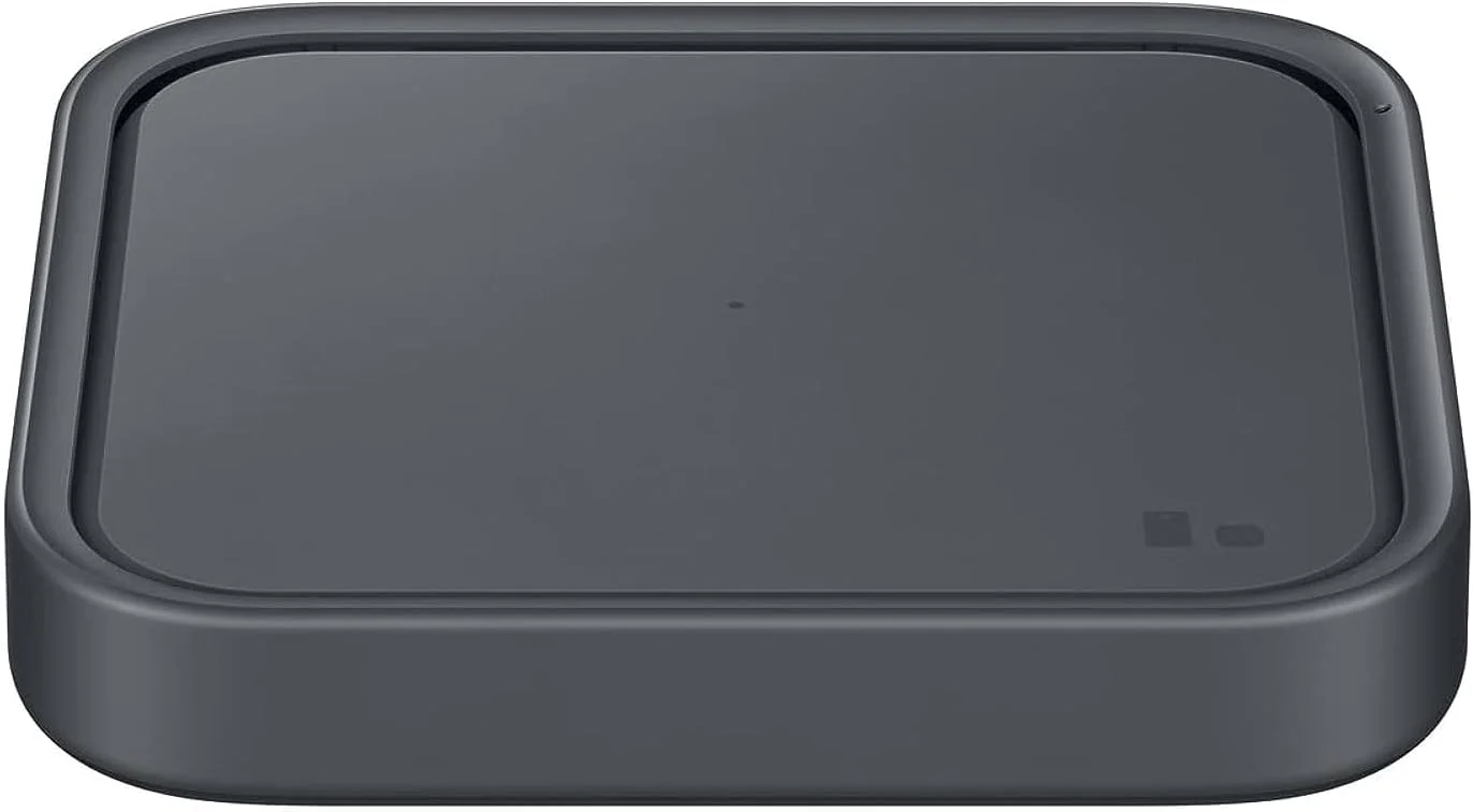 شارژر بی سیم 15 واتی سامسونگ، پد شارژ فوق سریع بی سیم برای تلفن ها و دستگاه های گلکسی، شامل کابل USB C، نسخه ایالات متحده، مشکی