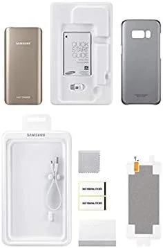 کیت استارتر پک باتری سامسونگ 1 به همراه بسته باتری، کاور پشتی شفاف، محافظ صفحه نمایش و کابل Type C برای سامسونگ گلکسی S8