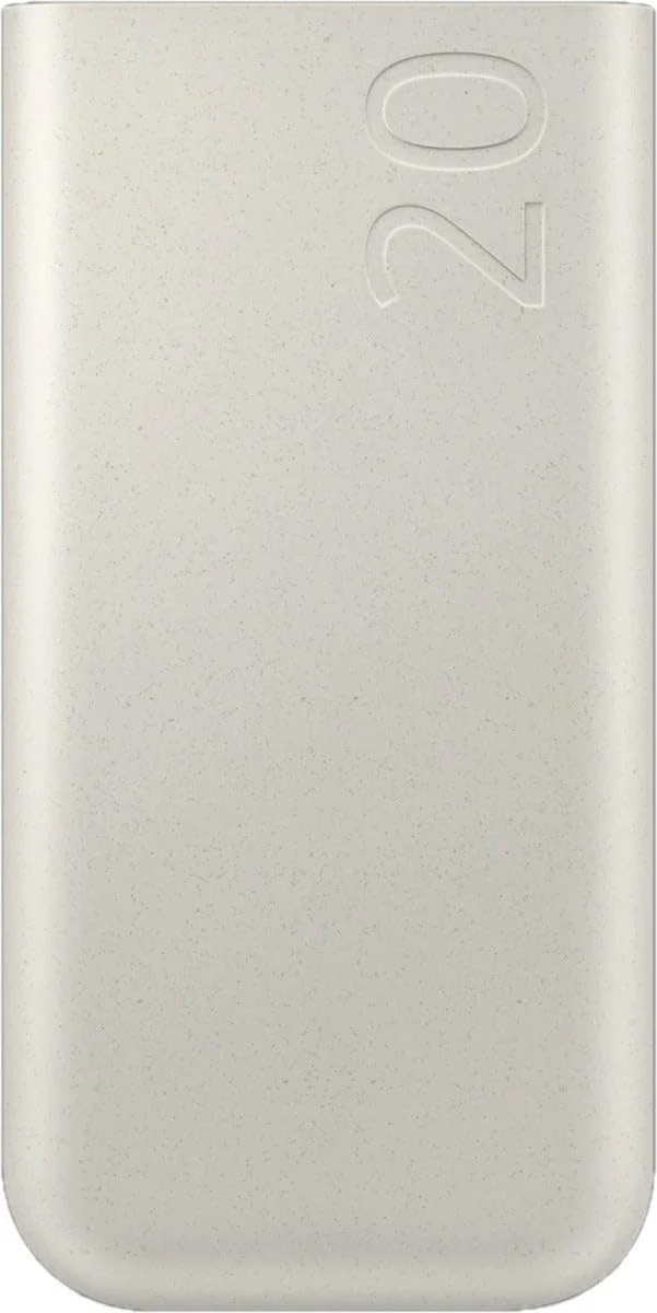 پاوربانک 20000 میلی آمپر ساعتی 45 واتی سامسونگ با سه پورت Type C، بژ