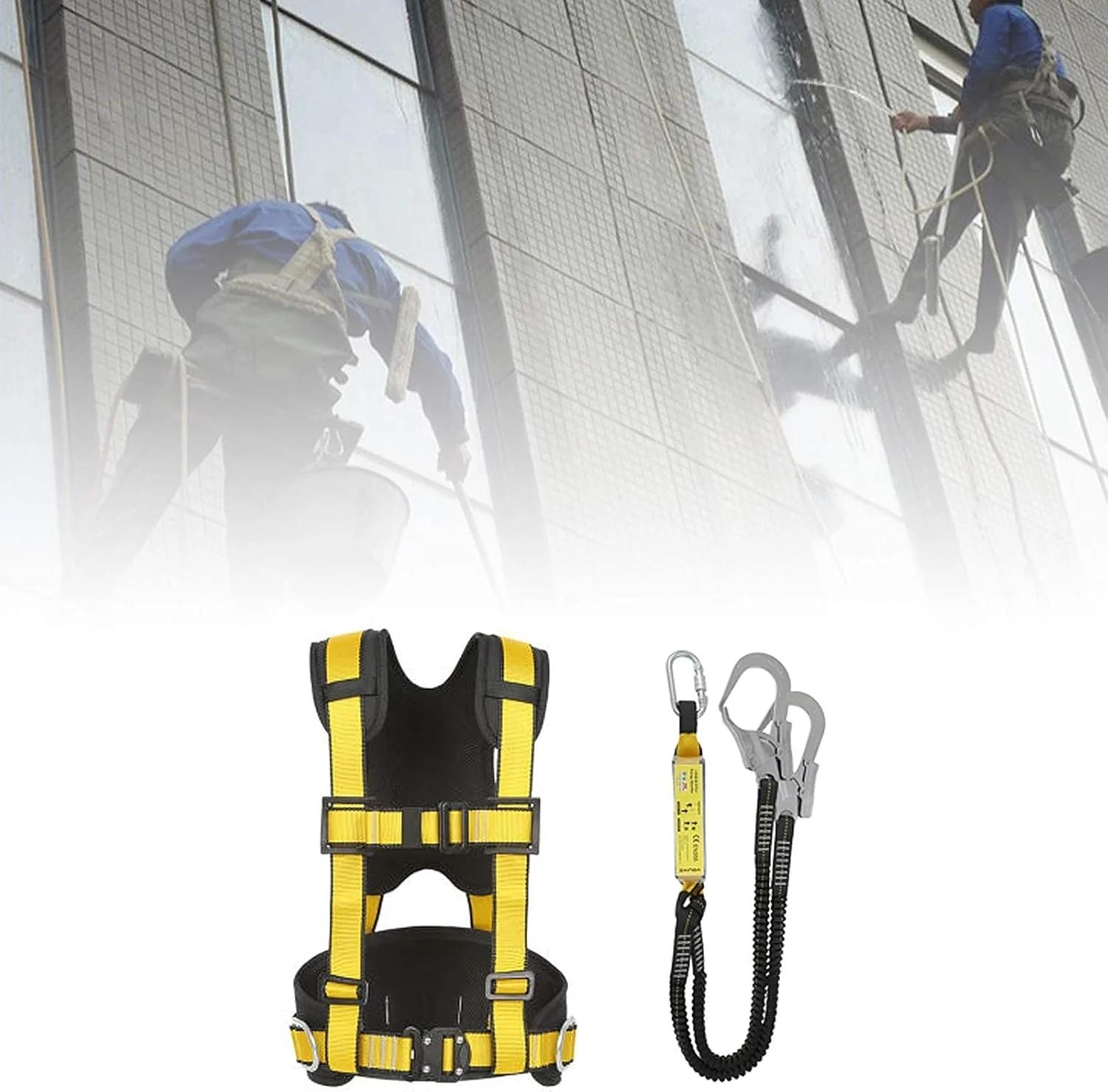 کیت کمربند ایمنی TISTIK، کمربند صندلی محافظ کمر و باسن برای کوهنوردی، نجات آتش نشانی، فرود