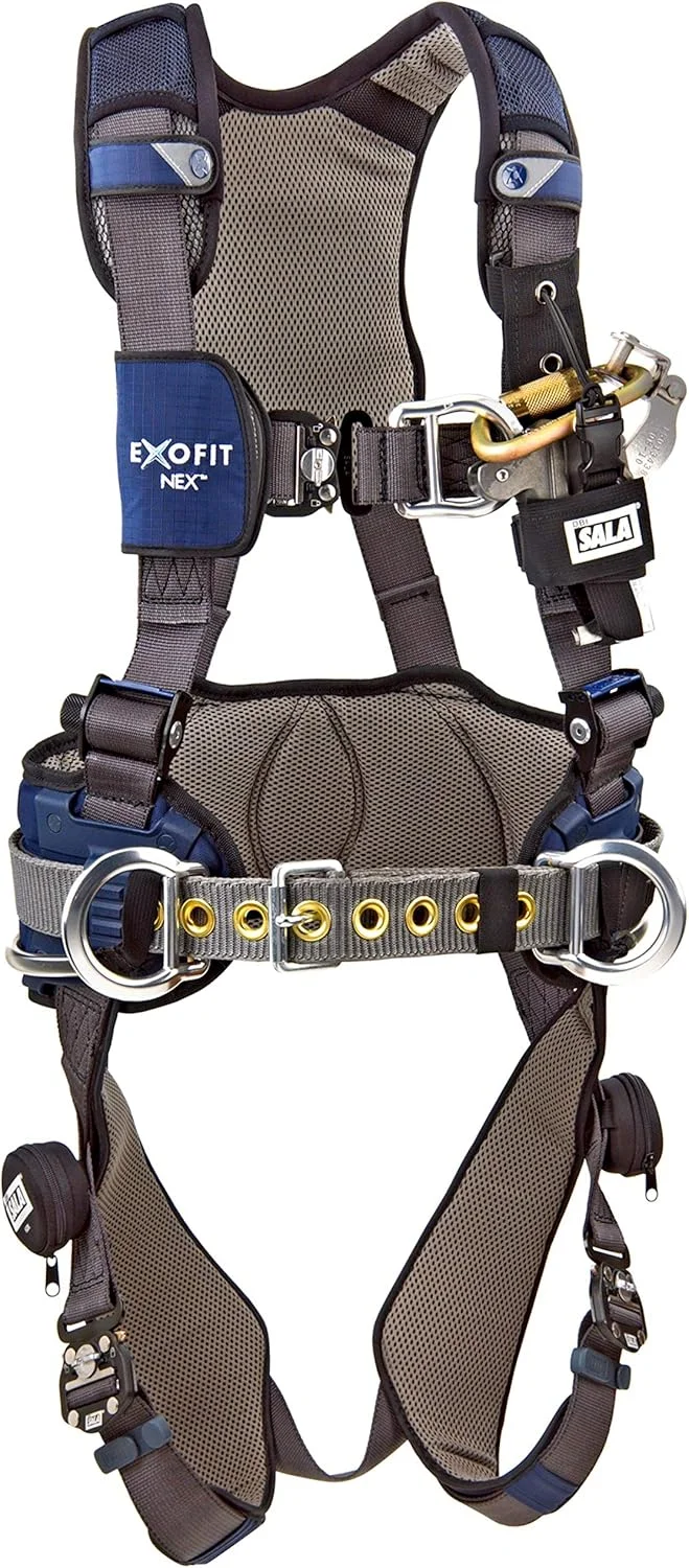 هارنس انرژی بادی 3M DBI-SALA ExoFit NEX با کمربند 1113216، سایز متوسط، EA، محافظت در برابر سقوط
