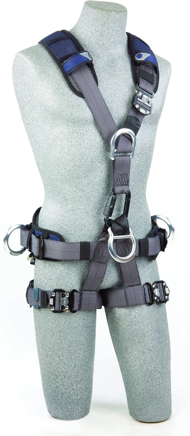 هارنس تمام بدن دسترسی با طناب/نجات 3M DBI-SALA ExoFit NEX 1113347، حلقه های D آلومینیومی پشتی/جلویی/تعلیق، کمربند با پد/حلقه های D جانبی، بندهای پا QC قفل شونده، بزرگ، آبی/خاکستری هارنس تمام بدن دسترسی با طناب/نجات 3M DBI-SALA ExoFit NEX 1113347، حلقه های D آلومینیومی پشتی/جلویی/تعلیق، کمربند با پد/حلقه های D جانبی، بندهای پا QC قفل شونده، بزرگ، آبی/خاکستری