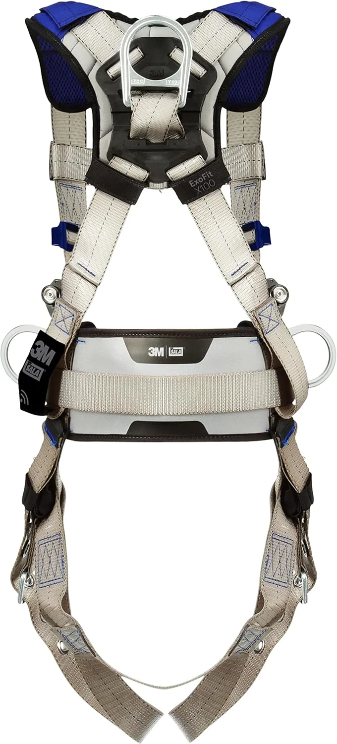 هارنس ایمنی کار در ارتفاع 3M DBI-SALA ExoFit X100 مدل ساختمانی راحت، با کمربند بدنه، پد لگن، حلقه های D متعدد، سگک های عبوری سینه و زبانه پا، 1401076، سایز متوسط هارنس ایمنی کار در ارتفاع 3M DBI-SALA ExoFit X100 مدل ساختمانی راحت، با کمربند بدنه، پد لگن، حلقه های D متعدد، سگک های عبوری سینه و زبانه پا، 1401076، سایز متوسط