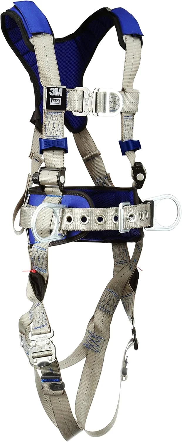 هارنس ایمنی کار در ارتفاع 3M DBI-SALA ExoFit X100 مدل ساختمانی راحت با کمربند بدنه، پد لگن، حلقه های D متعدد، سگک های اتصال سریع سینه و پا، 1401096، سایز متوسط هارنس ایمنی کار در ارتفاع 3M DBI-SALA ExoFit X100 مدل ساختمانی راحت با کمربند بدنه، پد لگن، حلقه های D متعدد، سگک های اتصال سریع سینه و پا، 1401096، سایز متوسط