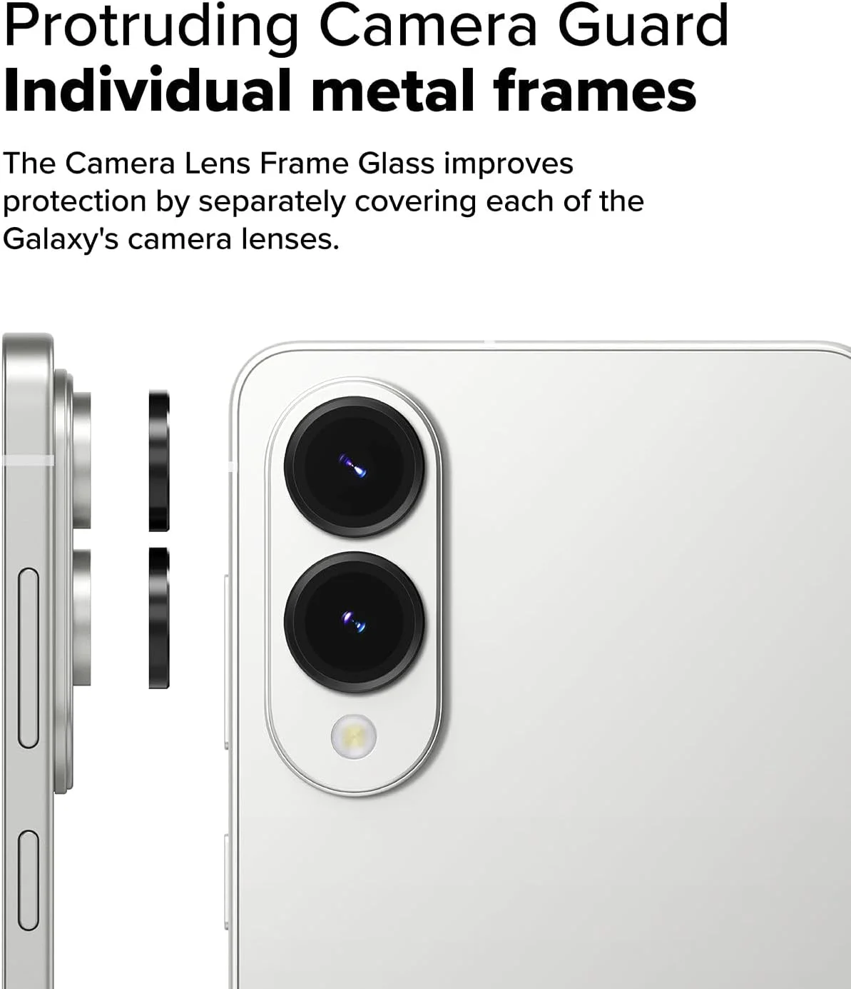 محافظ لنز شیشه ای قاب دوربین Ringke سازگار با Samsung Galaxy S25 Edge، پوشش های شیشه ای حرارت دیده لنز دوربین ضد اثر انگشت و فریم های آلیاژ آلومینیوم با پوشش چسبنده محافظ لنز شیشه ای قاب دوربین Ringke سازگار با Samsung Galaxy S25 Edge، پوشش های شیشه ای حرارت دیده لنز دوربین ضد اثر انگشت و فریم های آلیاژ آلومینیوم با پوشش چسبنده