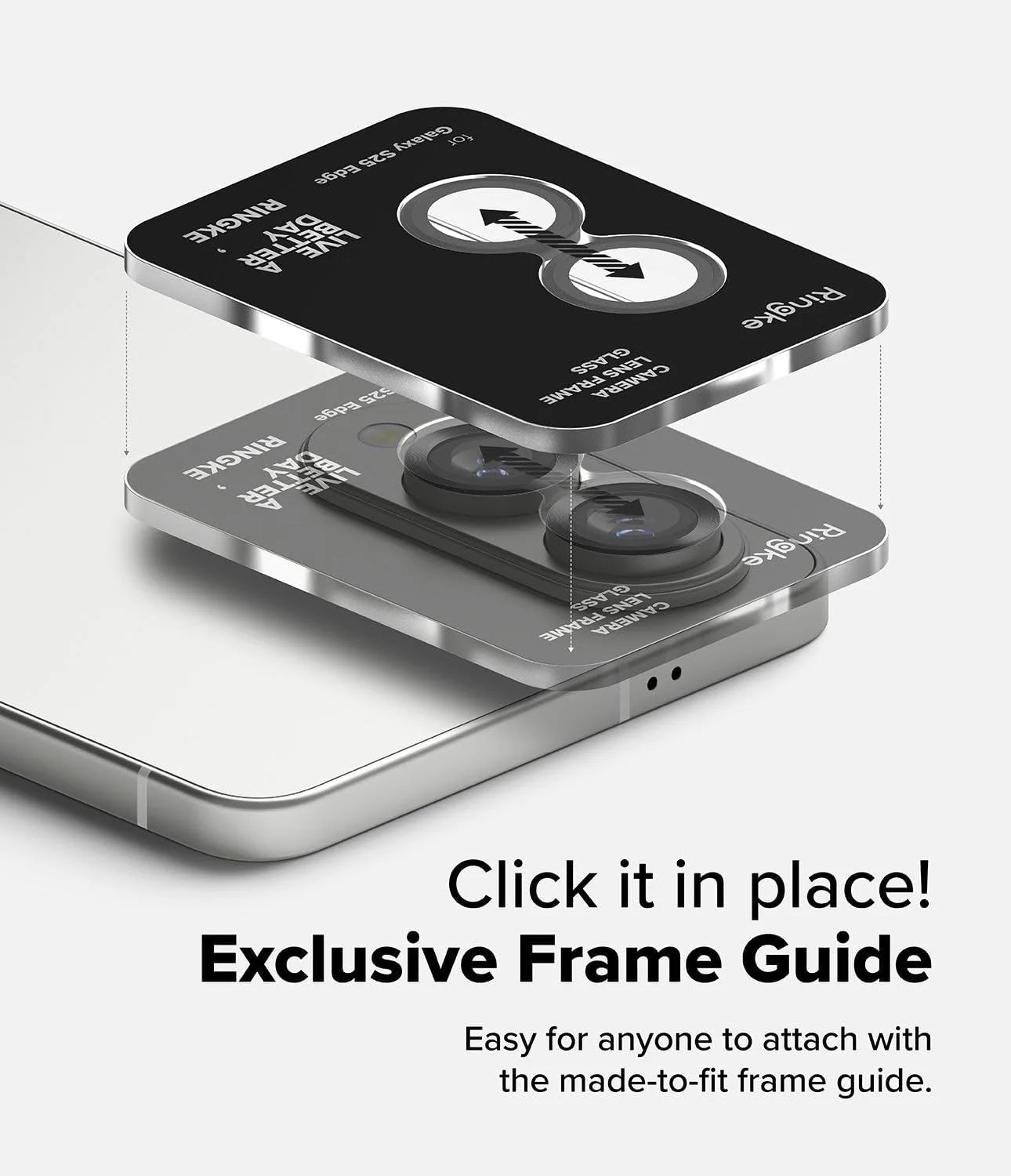 محافظ لنز شیشه ای قاب دوربین Ringke سازگار با Samsung Galaxy S25 Edge، پوشش های شیشه ای حرارت دیده لنز دوربین ضد اثر انگشت و فریم های آلیاژ آلومینیوم با پوشش چسبنده محافظ لنز شیشه ای قاب دوربین Ringke سازگار با Samsung Galaxy S25 Edge، پوشش های شیشه ای حرارت دیده لنز دوربین ضد اثر انگشت و فریم های آلیاژ آلومینیوم با پوشش چسبنده