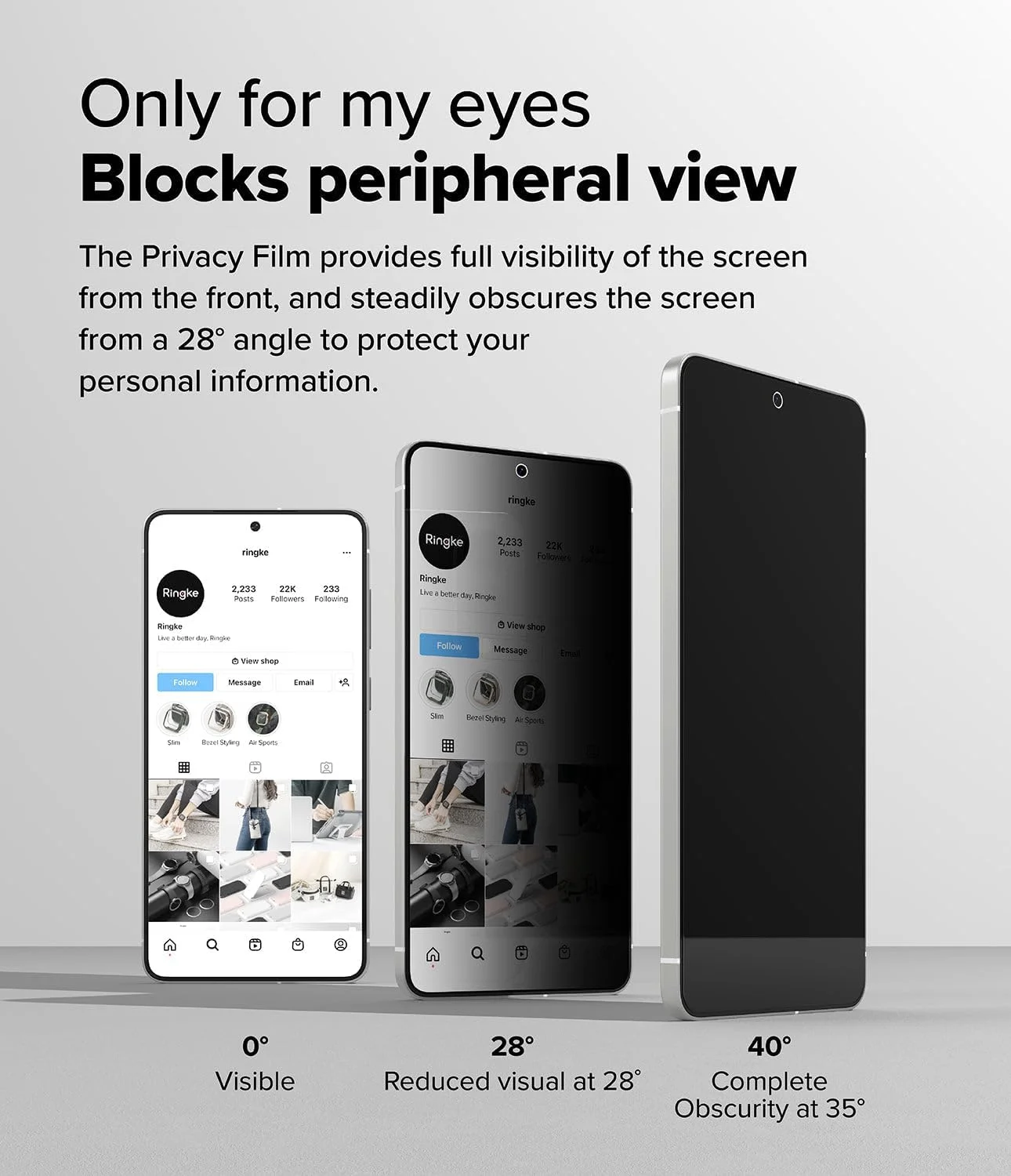 محافظ صفحه نمایش شیشه ای حرارت دیده حریم خصوصی Ringke [لغزش آسان] [ضد جاسوسی] سازگار با Samsung Galaxy S25 Edge، نصب آسان، محافظ صفحه نمایش حریم خصوصی سازگار با قاب - بسته 2 عددی، همراه با ابزار نصب