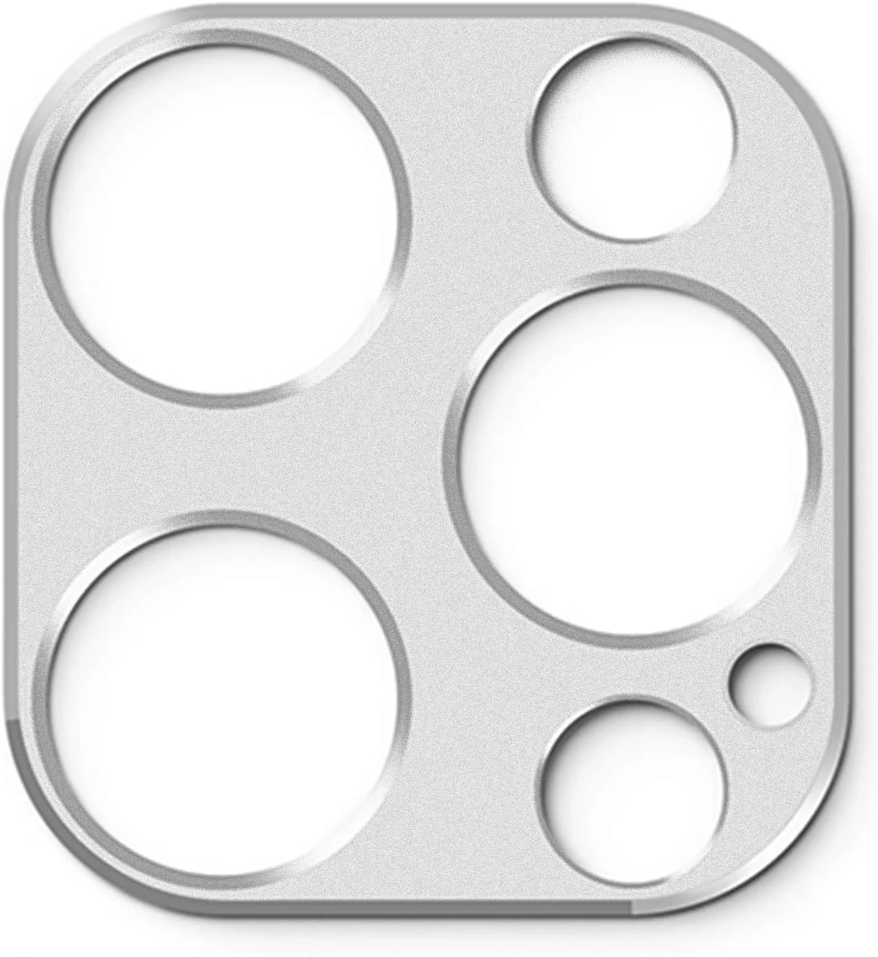 محافظ لنز دوربین Ringke سازگار با آیفون 12 پرو، فریم آلومینیومی، برچسب محافظ سخت - نقره ای محافظ لنز دوربین Ringke سازگار با آیفون 12 پرو، فریم آلومینیومی، برچسب محافظ سخت - نقره ای