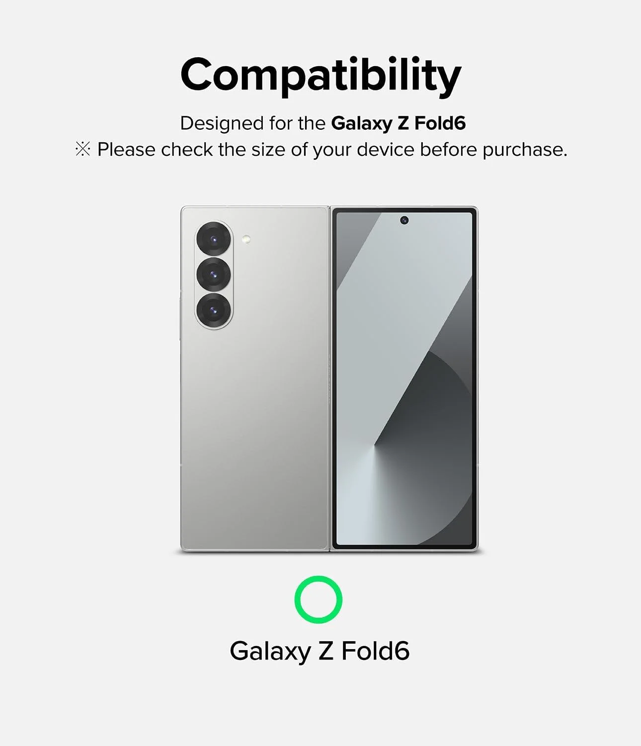 محافظ صفحه نمایش دوگانه آسان Ringke [بسته 2 عددی] سازگار با Samsung Galaxy Z Fold 6، محافظ صفحه نمایش پوشش کامل ممتاز با نصب آسان و سازگار با قاب